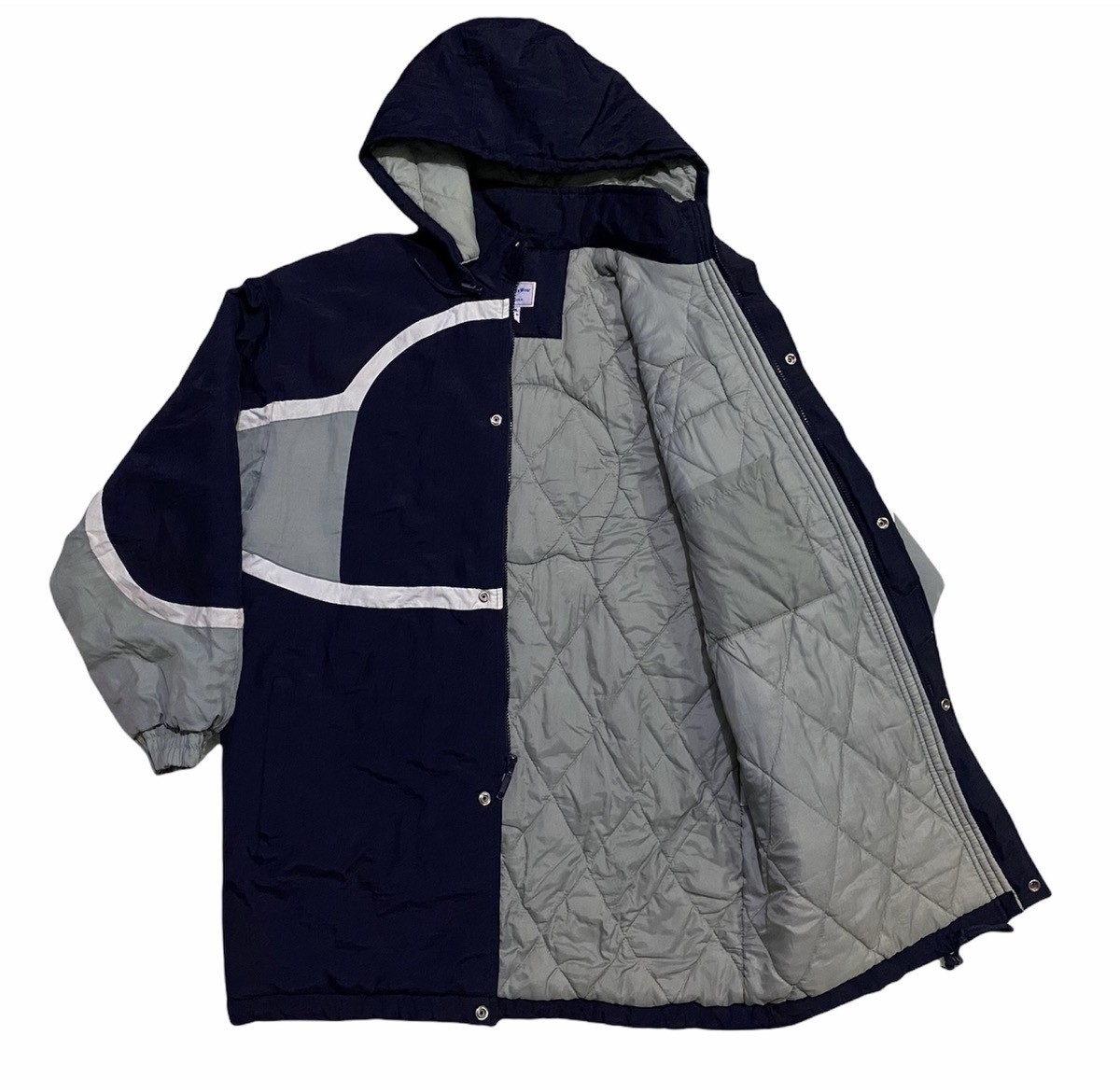 Nfl - Broncos Detachable Hoodie Quilted Nylon Long Jacket - 9