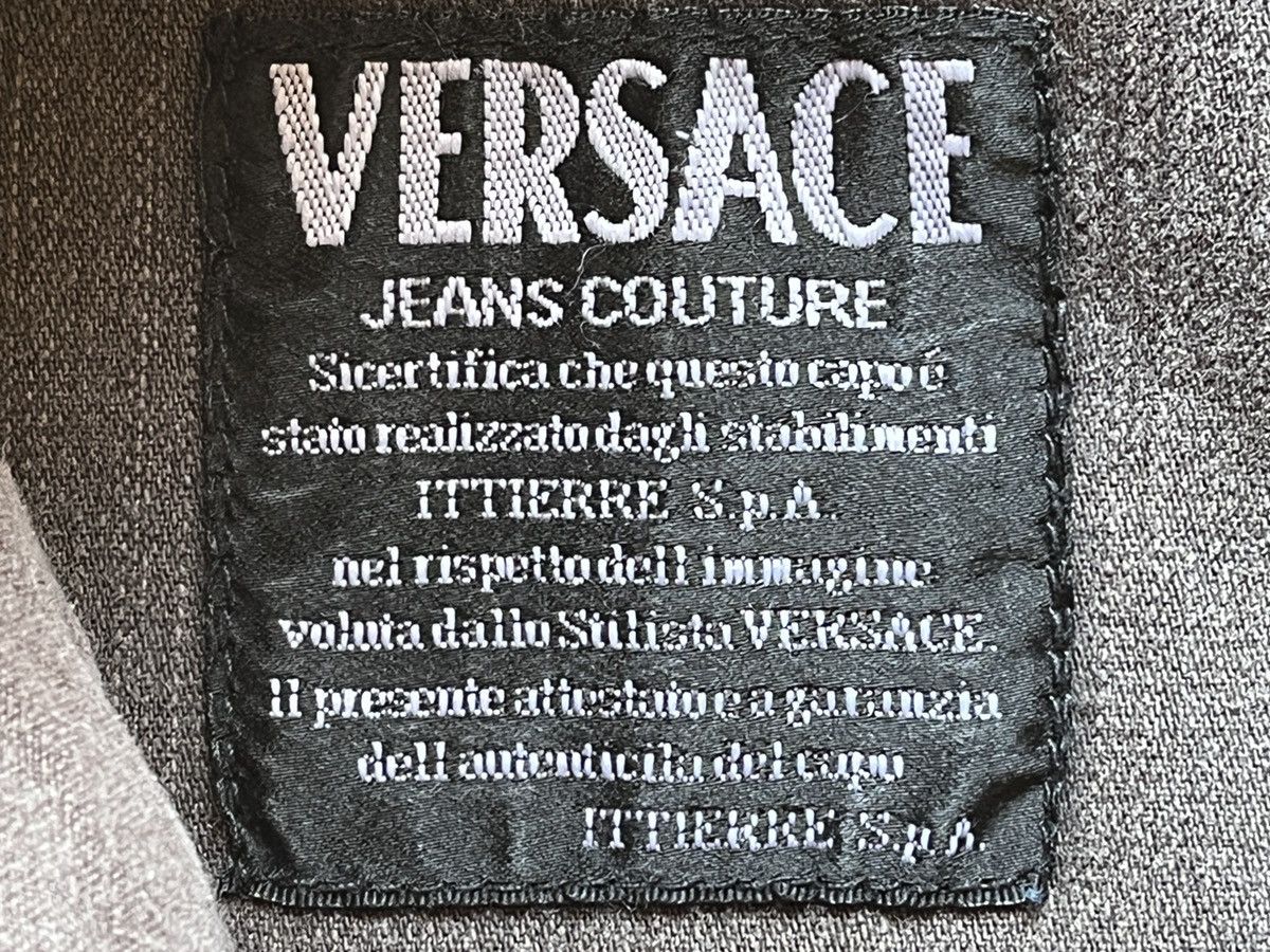 VINTAGE VERSACE BAGGY DESIGN JEANS COUTURE ITALY - 10