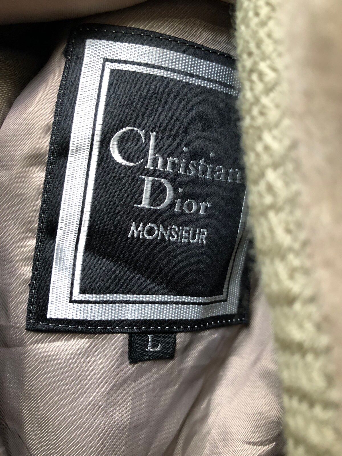 Christian Dior Wool Blanket Lining Cardigan Style - 7