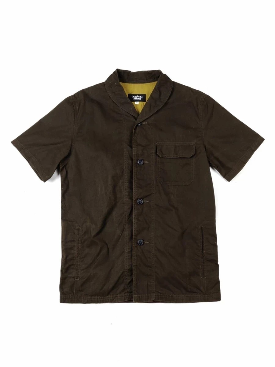 Japanese Brand - Lazy Hazy Planet Japan Button Ups Worker Shirt Outerwear - 1