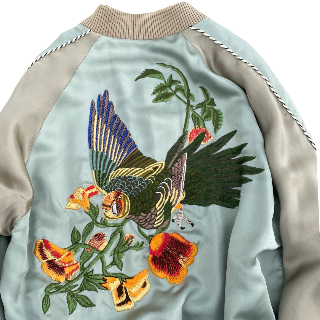 Gucci by Tom Ford Silk Embroidered Reversible Souvenier Jacket SS03 - 2