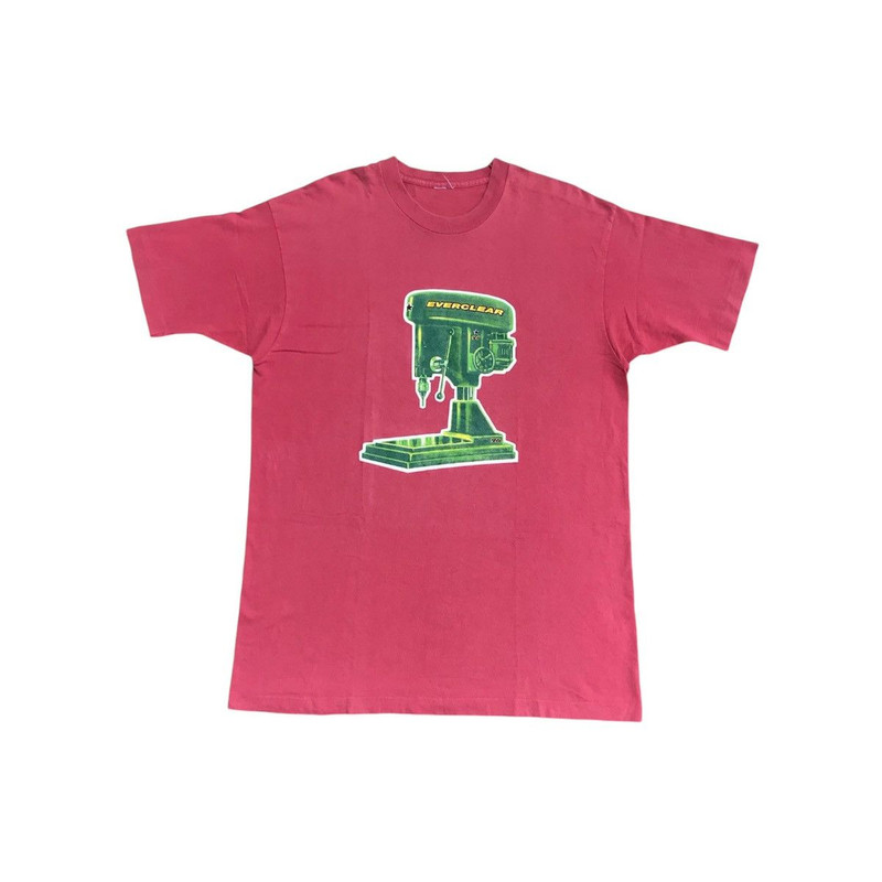 Vintage 1996 Everclear Double Sided Drill Press Band Tshirt - 1