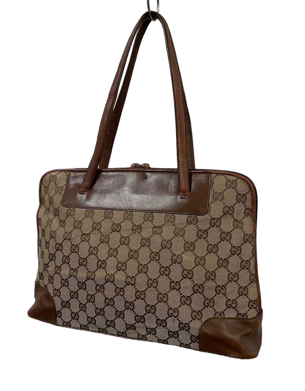Vtg🔥Authentic Gucci GG Canvas Handbag - 10