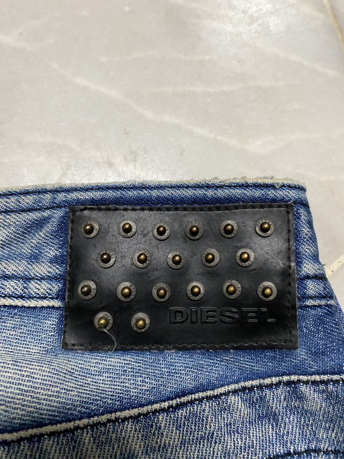 💥Rare💥Vintage 90s Diesel Studded MudWash Baggy Jeans - 22