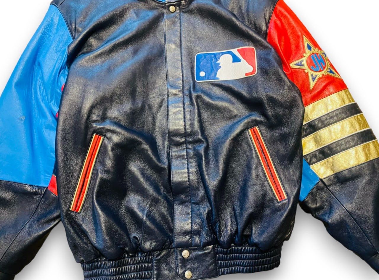 Very Rare - Exclusive Leather Jacket Jeff Hamilton MLB World Series 1993 - 8