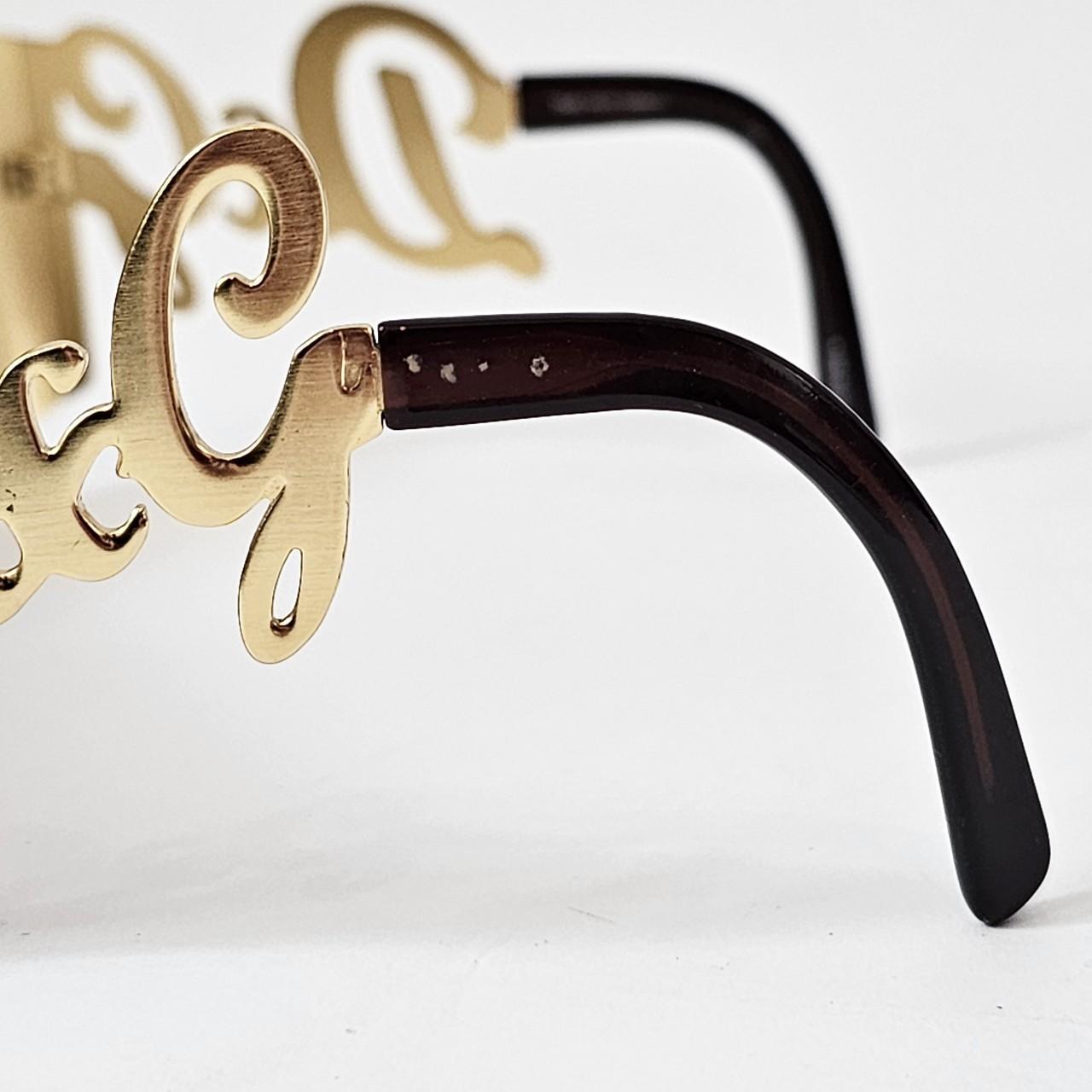 Dolce & Gabbana Women's Black and Gold Sunglasses - 4