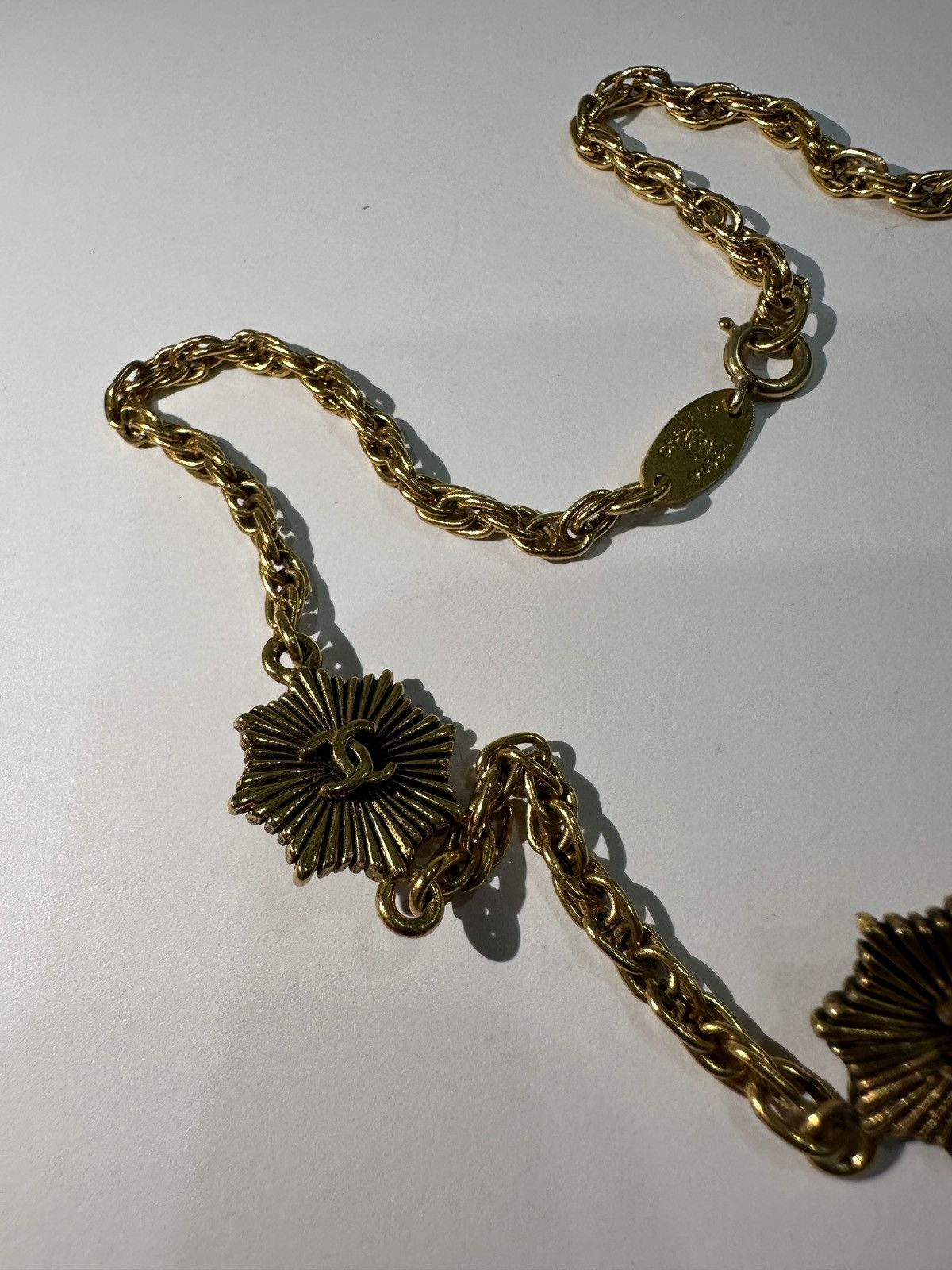 CHANEL - Vintage 1984 Black Charm Chocker Necklace - 7