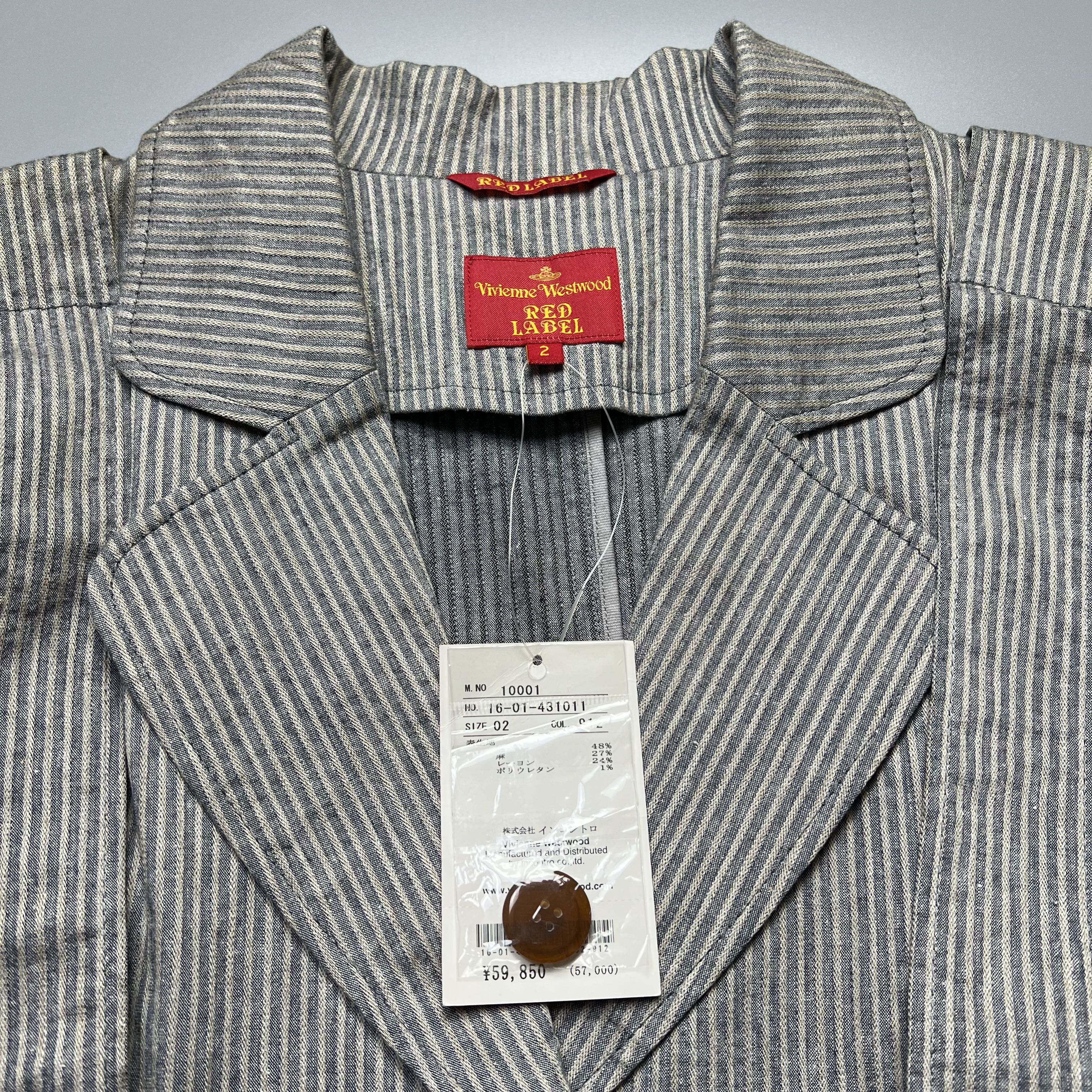 Vivienne Westwood Red Label - Belted overall stripe - blazer/coat - 6