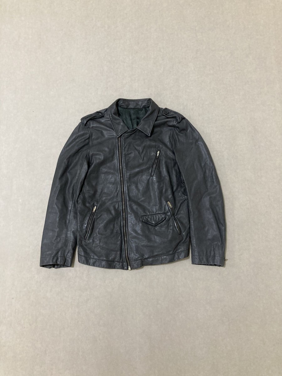 rick owens Rugged lamb leather jacket 002