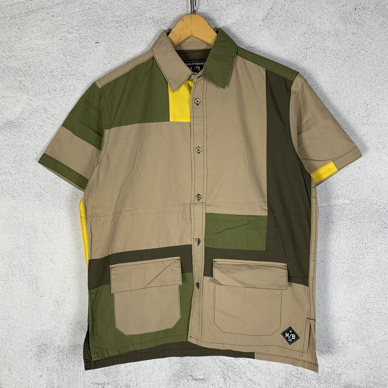Miharayasuhiro x Billabong Reconstructed Patchwork Shirt - 1