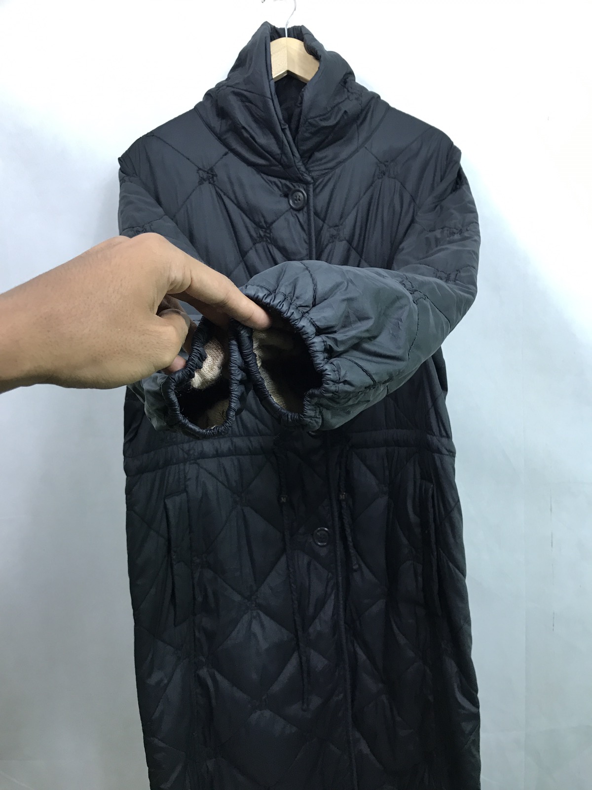 🔥MISSONI MOHAIR LINED QUILTED LONG COAT MADE IN ITALY - 10