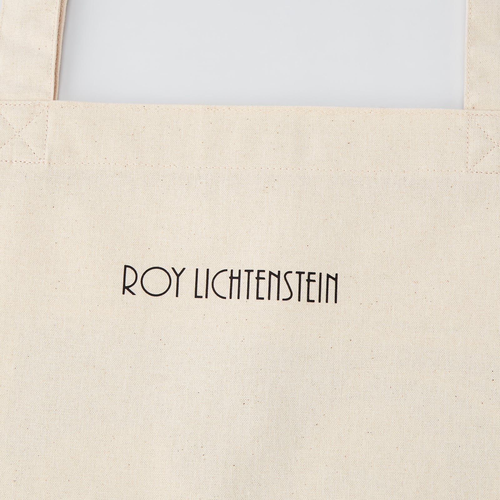 Vintage - Roy Lichtenstein White Eco-Friendly Printed Bag (L) - 5