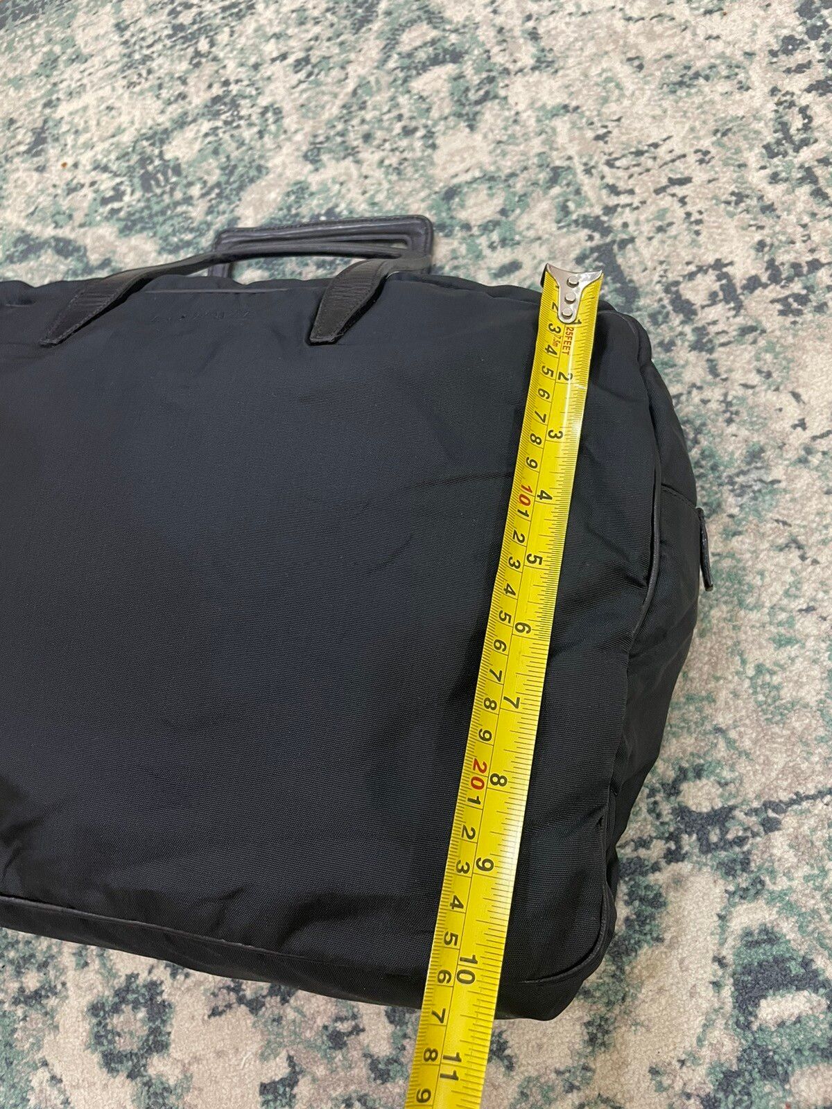 Loewe Black Nylon Leather Handle Travel Bag - 21