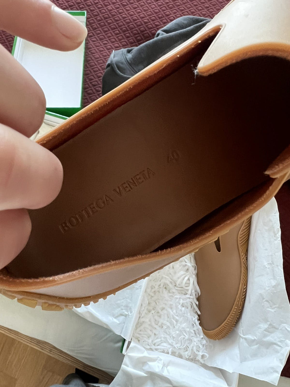 Bottega Veneta brown rubber climber shoes - 2