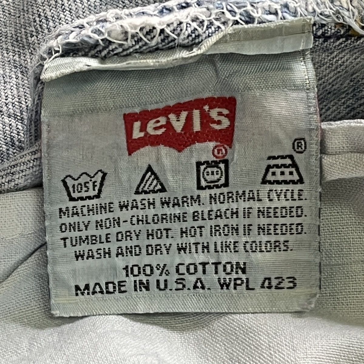 Vintage Levis 501 X Optimist Buttons Crafted - 21