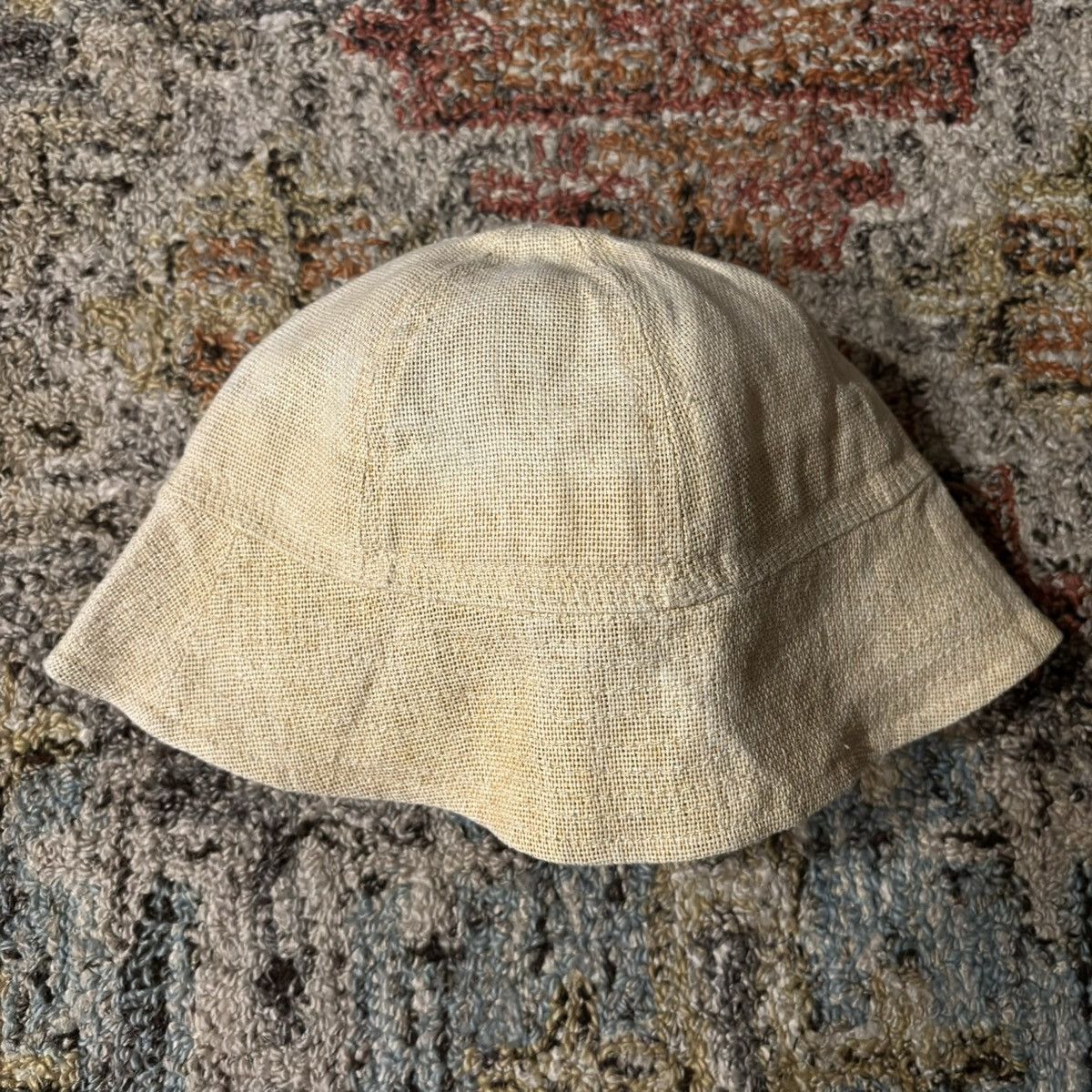 SS18 Paper Sailor Hat natural cream white Japan mesh - 2