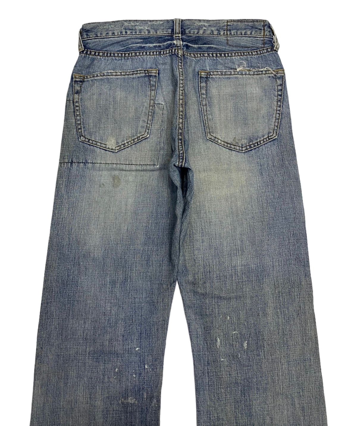 VINTAGE JAPANESE DISTRESSED DENIM JEANS - 4