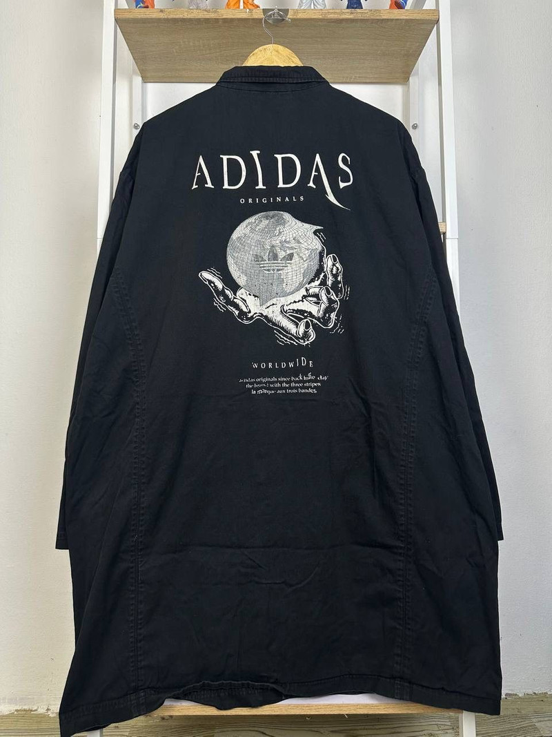 RARE ADIDAS WORLDWIDE LONG JACKET - 1