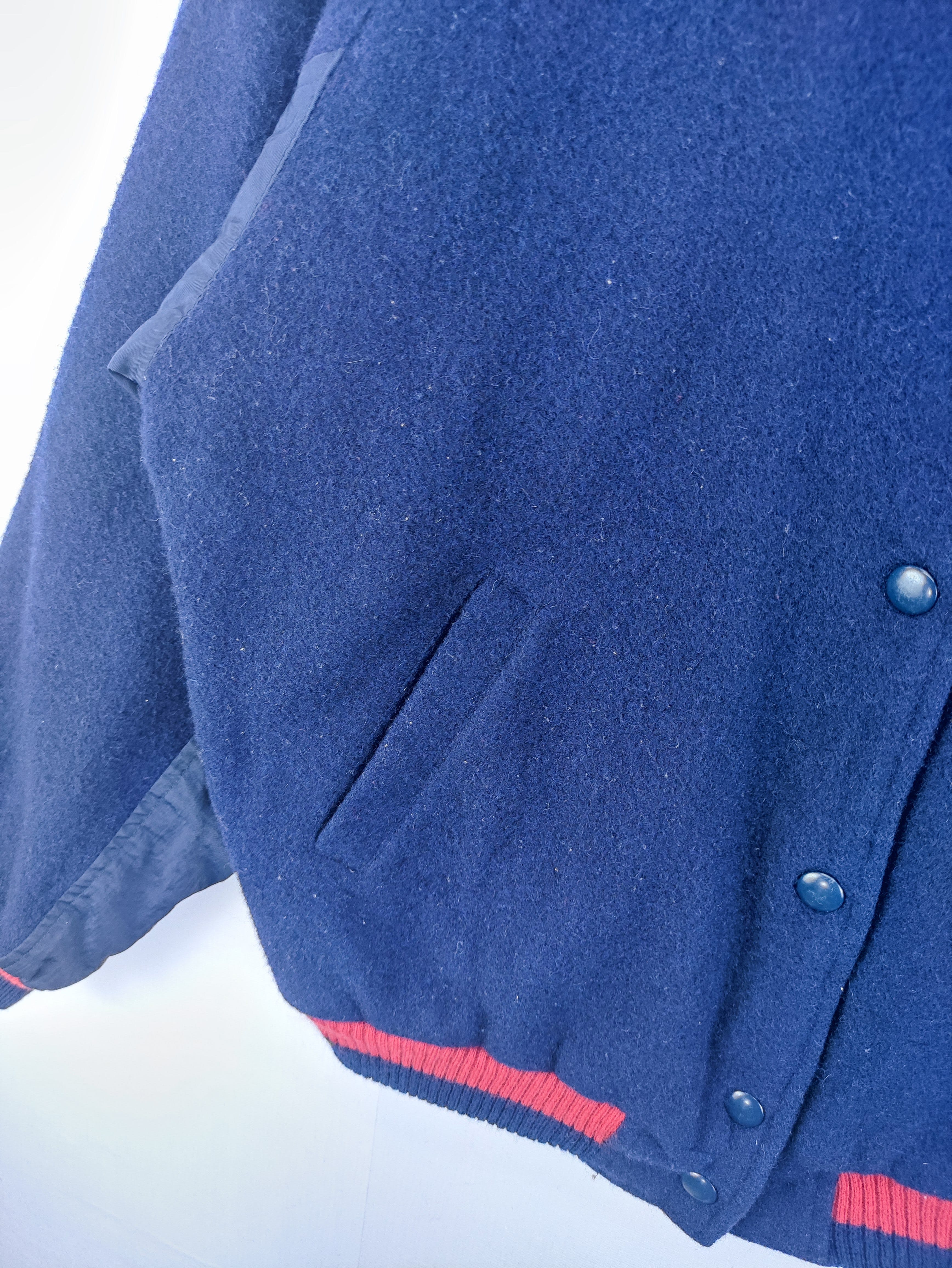 Vintage JP Club Wool Jacket Snap Button - 3