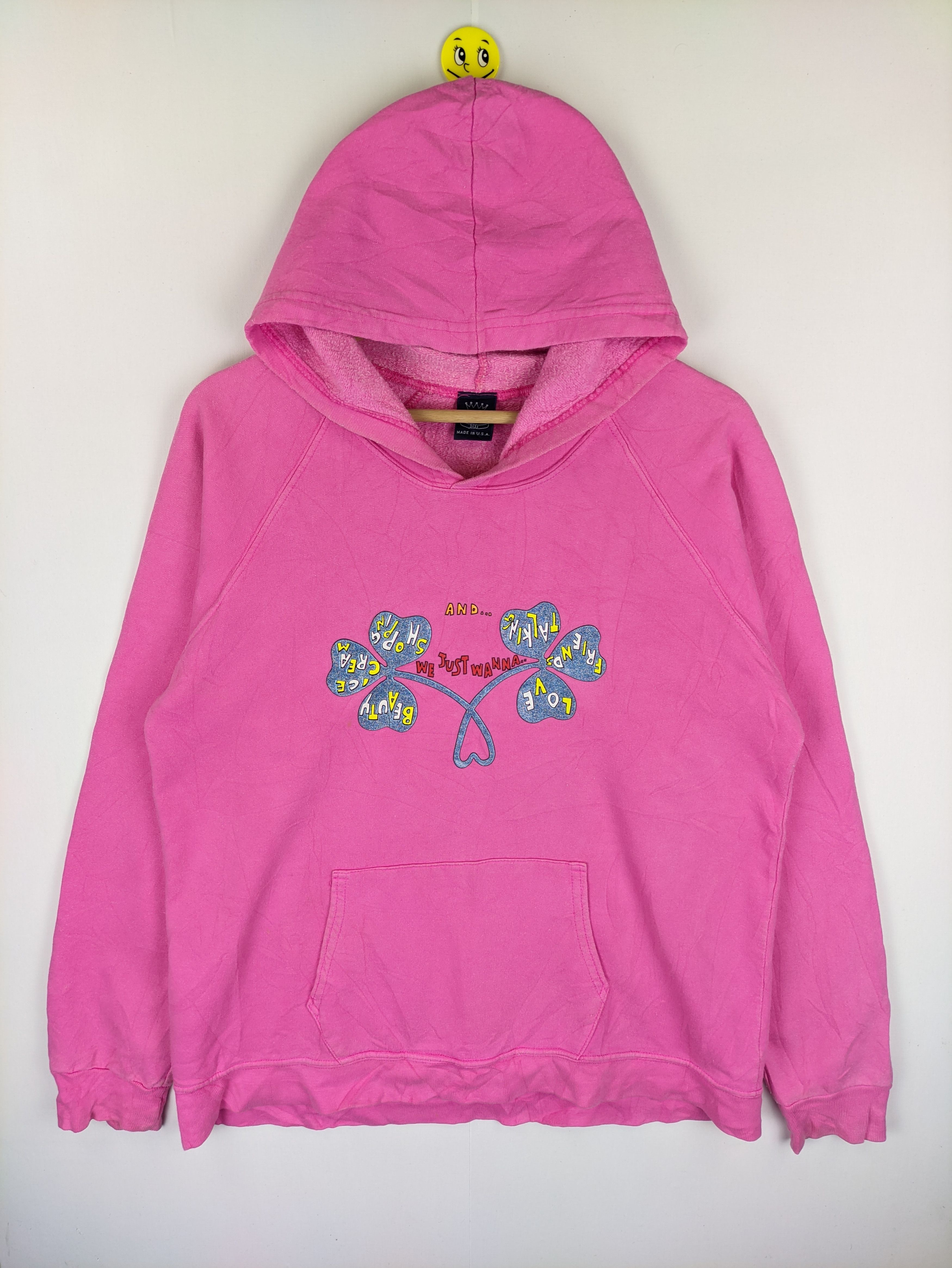 Steals🔥Vintage Hoodie Clover Shape by P5151 Pink - 1