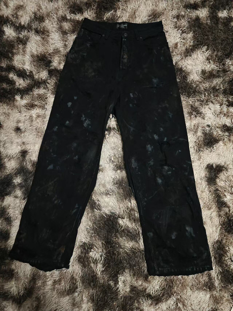 Balenciaga 23SS Super Destroyed Baggy Denim Pants - 1
