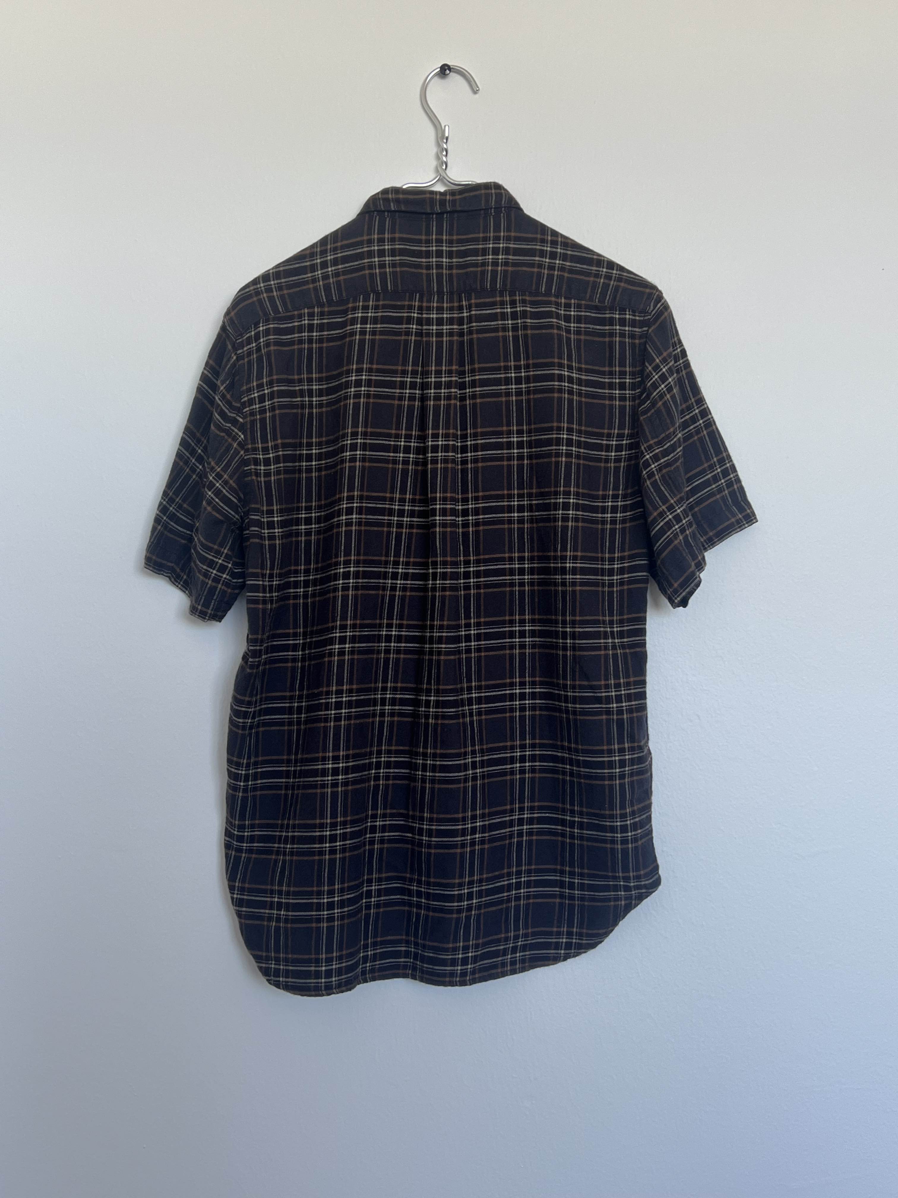 Chrome Hearts Short Sleeved Plaid Zip Up Shirt - 7