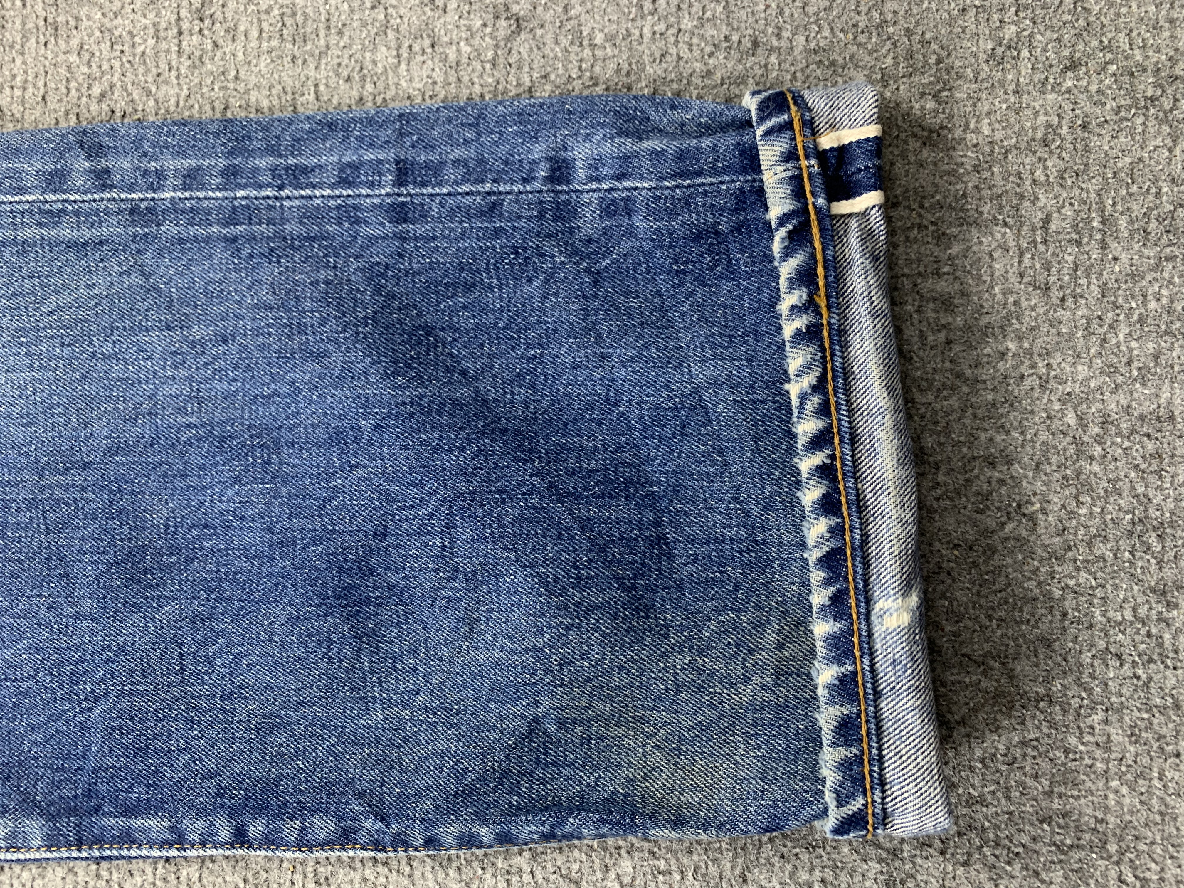 Vintage - Vintage LVC 90s Levis 501 Big E Selvedge Faded Blue Jeans - 9