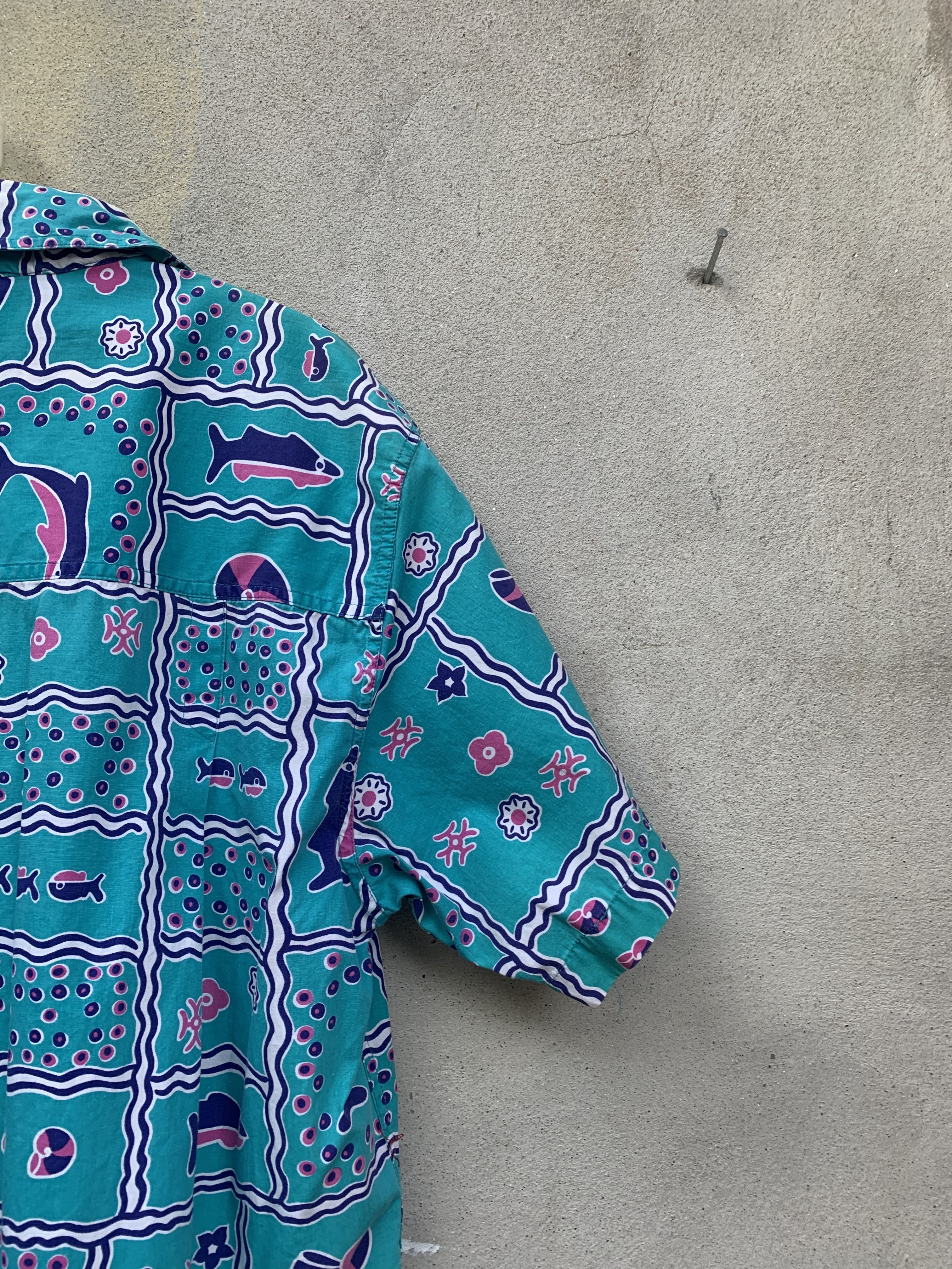 Art - Vintage Preview International Marine Motive Button Shirt - 9