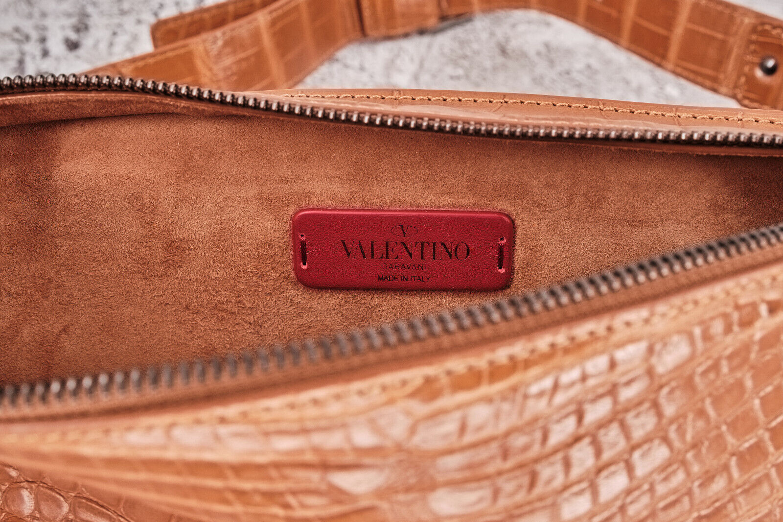 Brand New With Tags Valentino Garavani Women's Rockstud Alligator Waist Bag,9000$ - 11