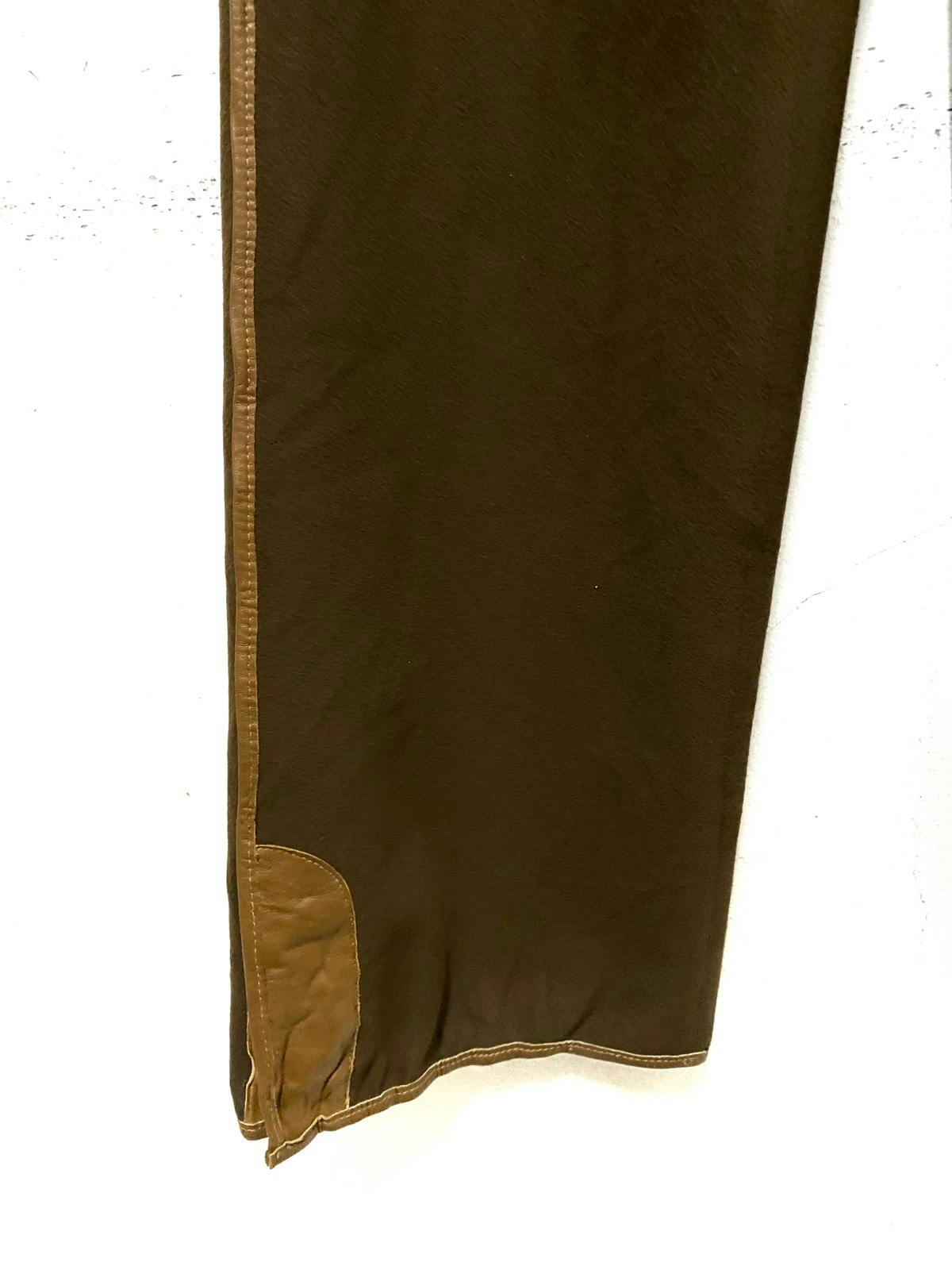 Vintage FENDI Nylon Spandex Leather Lining Casual Pants - 3