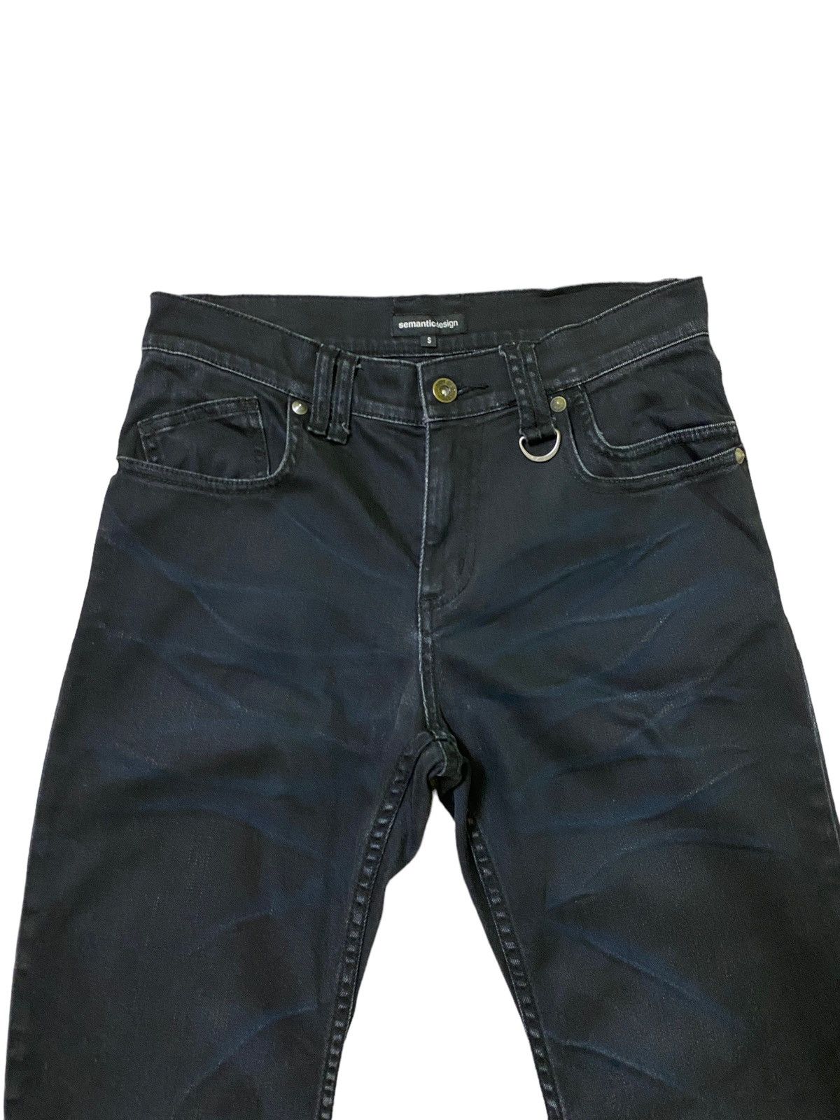 Vintage Semantic Design J Curve Legs Claw Marks Denim - 3