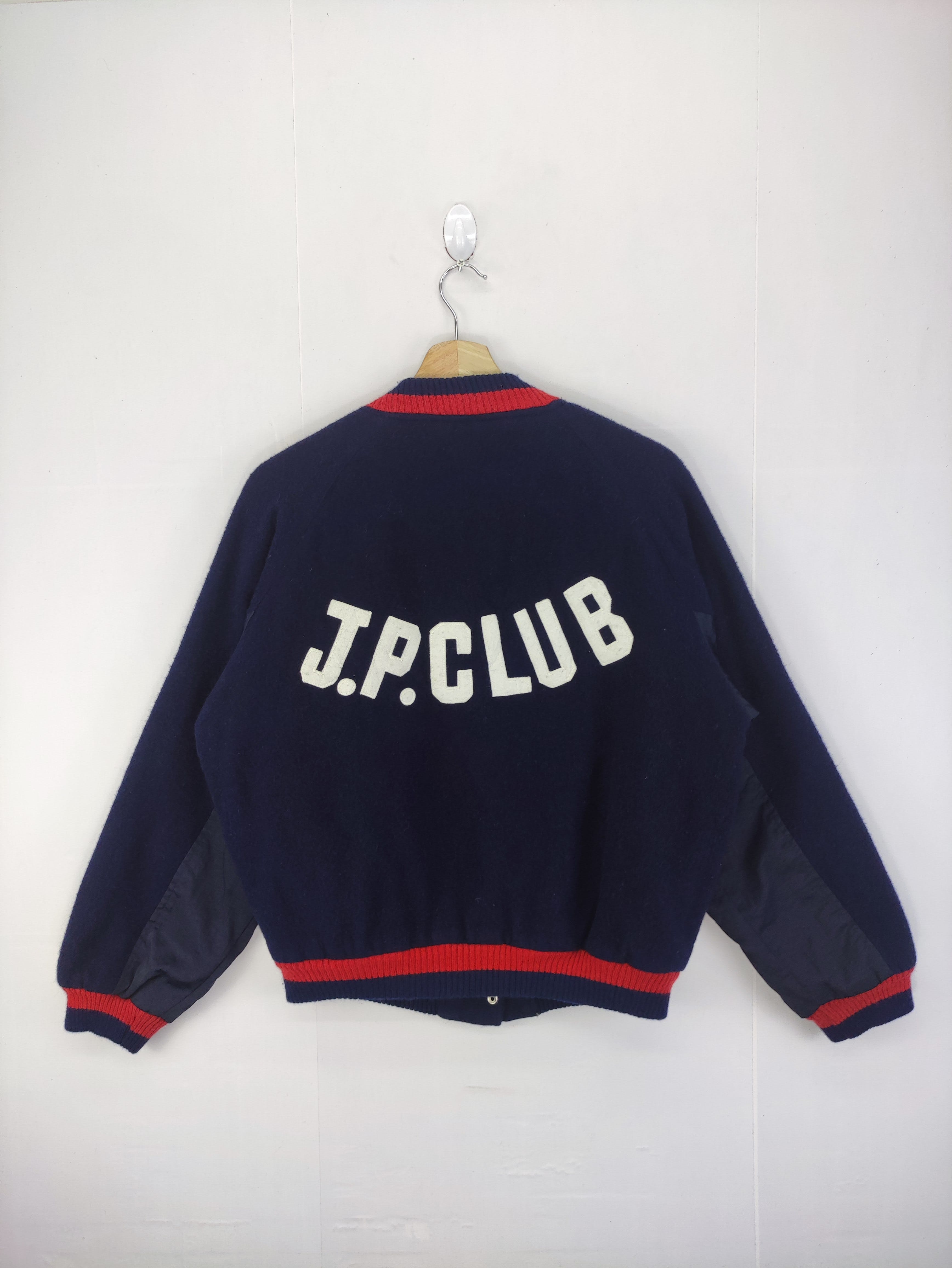 Vintage JP Club Wool Jacket Snap Button - 7