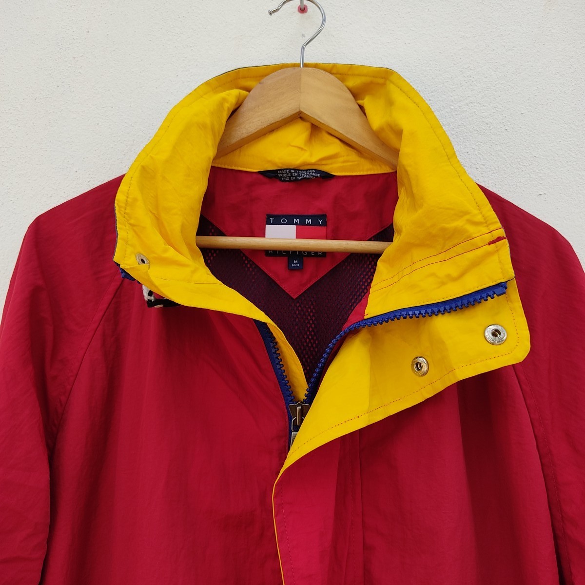 Tommy Hilfiger - Red Color Block Hoodie Jacket - 3