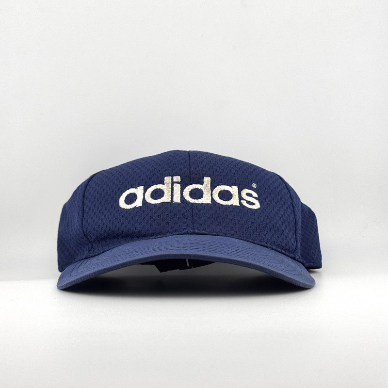 Vtg 90s Adidas Descente Japan Trefoil Unstructured Cap - 1
