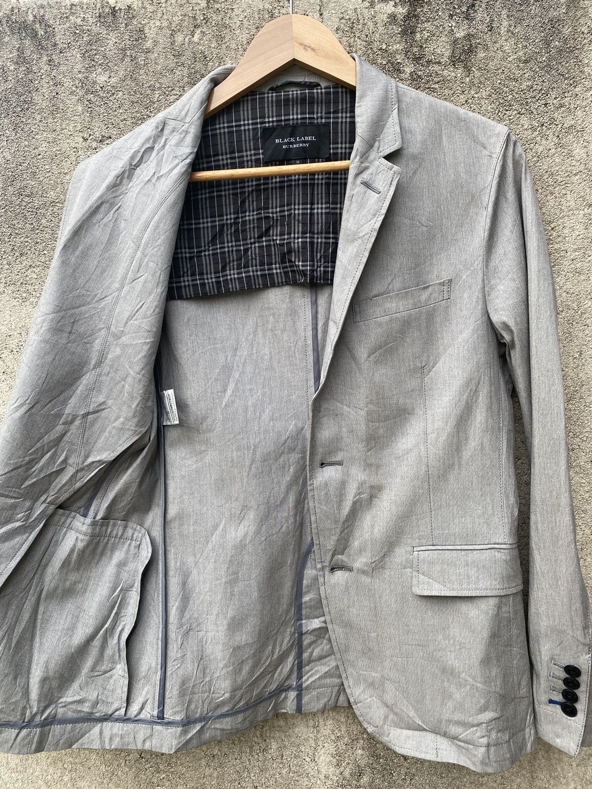 Burberry Black Label Grey Men Coat Made Japan - 3