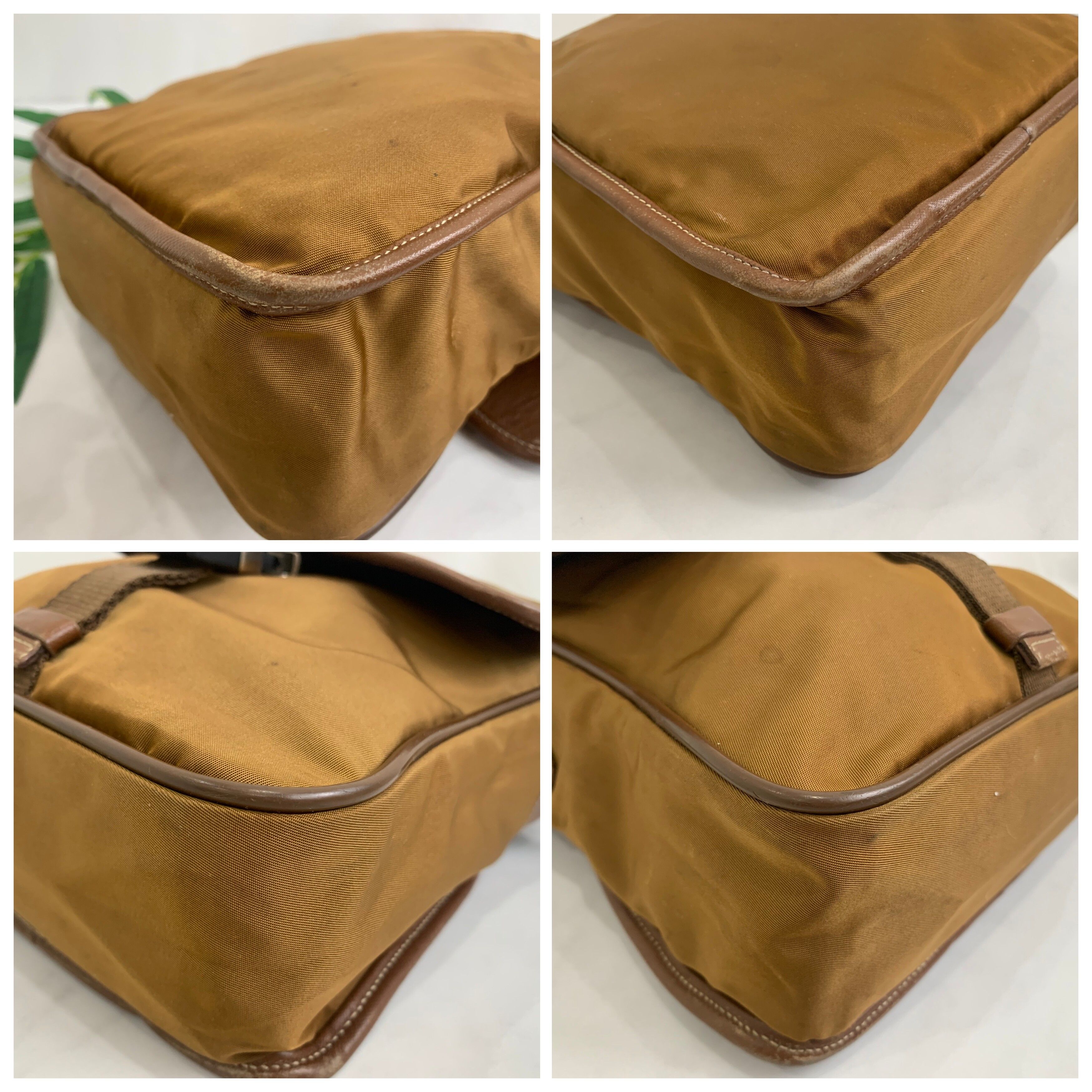 Authentic Prada Tobacco nylon sling/shoulder bag - 5