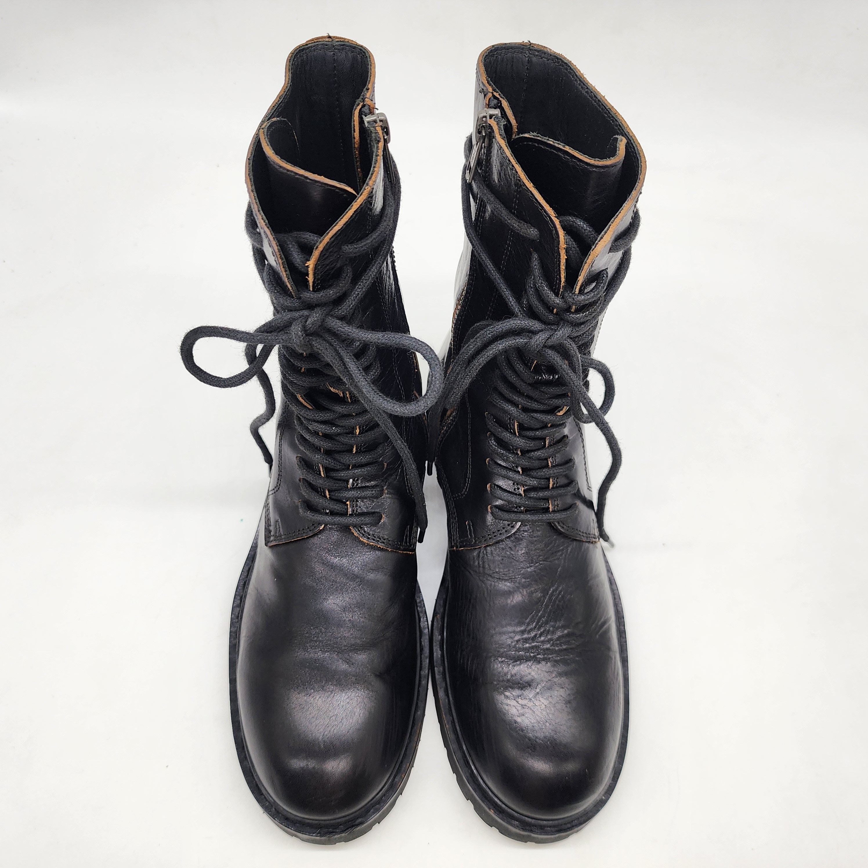 Ann Demeulemeester - Tucson Nero Lug Sole Combat Boots - 4