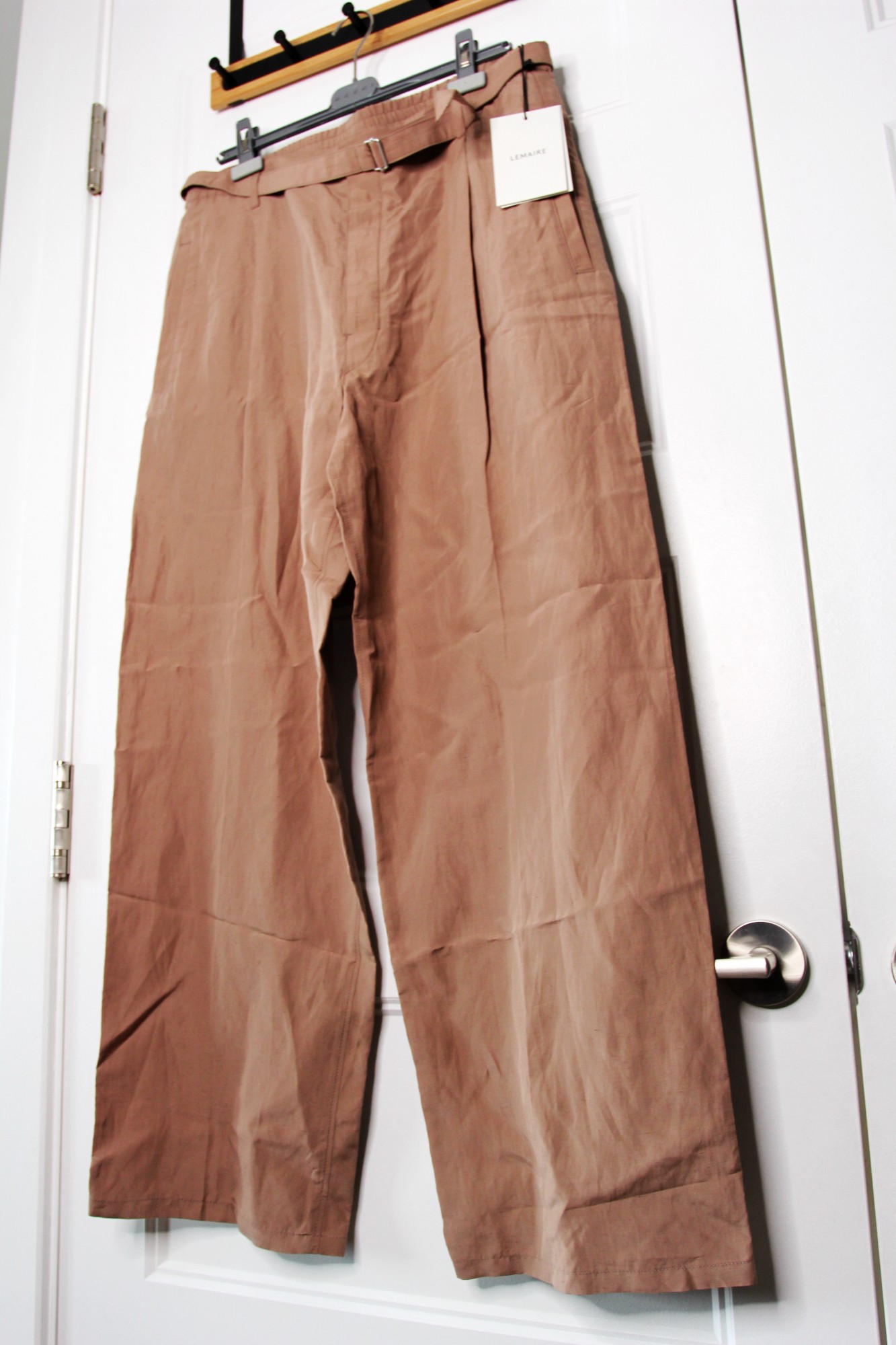 BNWT SS23 LEMAIRE BELTED EASY PANTS 52 - 6
