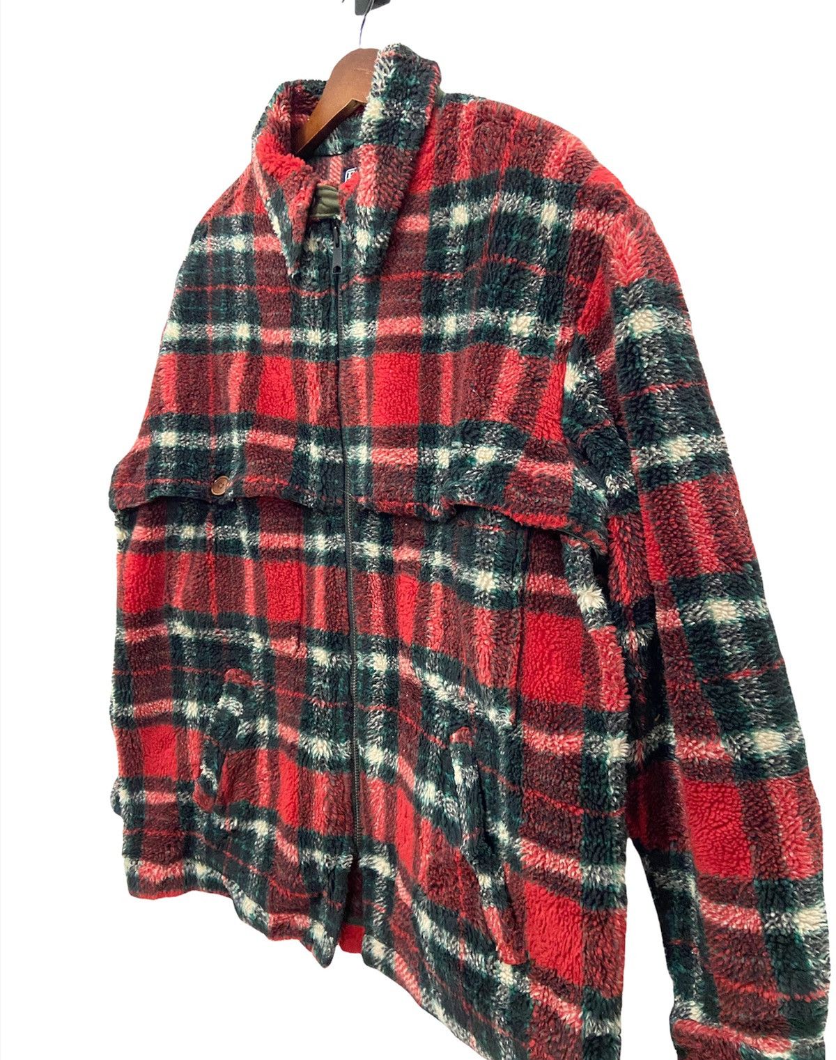 Vintage Polo Ralph Lauren Check Fleece Jacket - 3