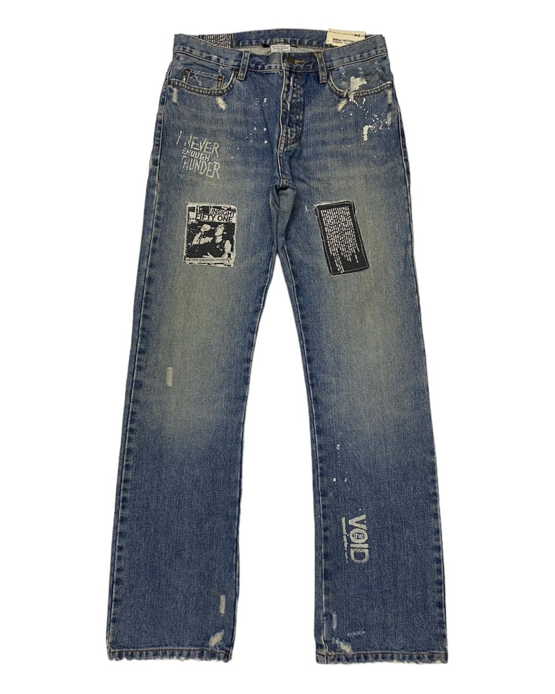 🔥THE VOID INSIGHT FIFTYONE PUNK GOTH DISTRESSED DENIM JEANS - 1