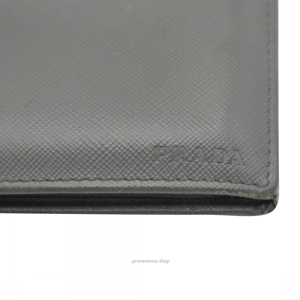 Prada Bifold Wallet - Grey Saffiano Leather - 5