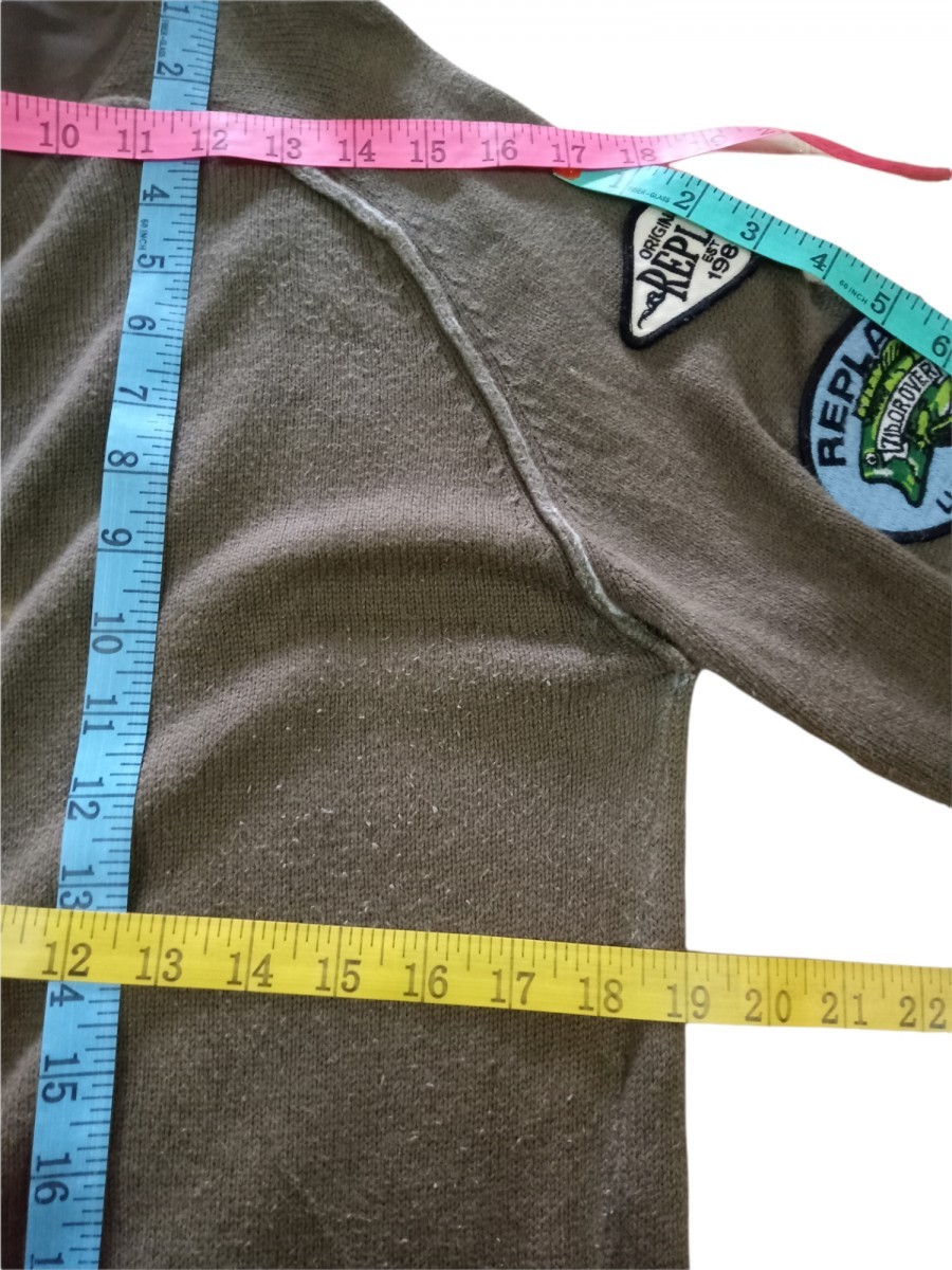 Replay - Knitwear Light Sweater Patches Jacket - 8