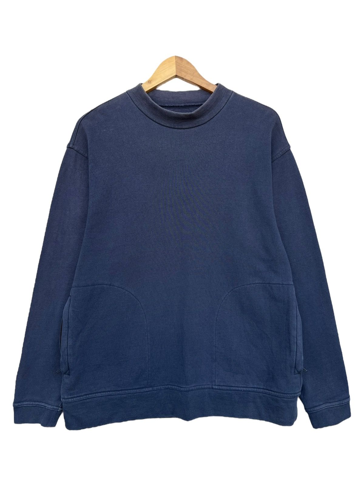 Vintage Beams Plus Japan Style Sweater Mock Neck Sweatshirt - 1