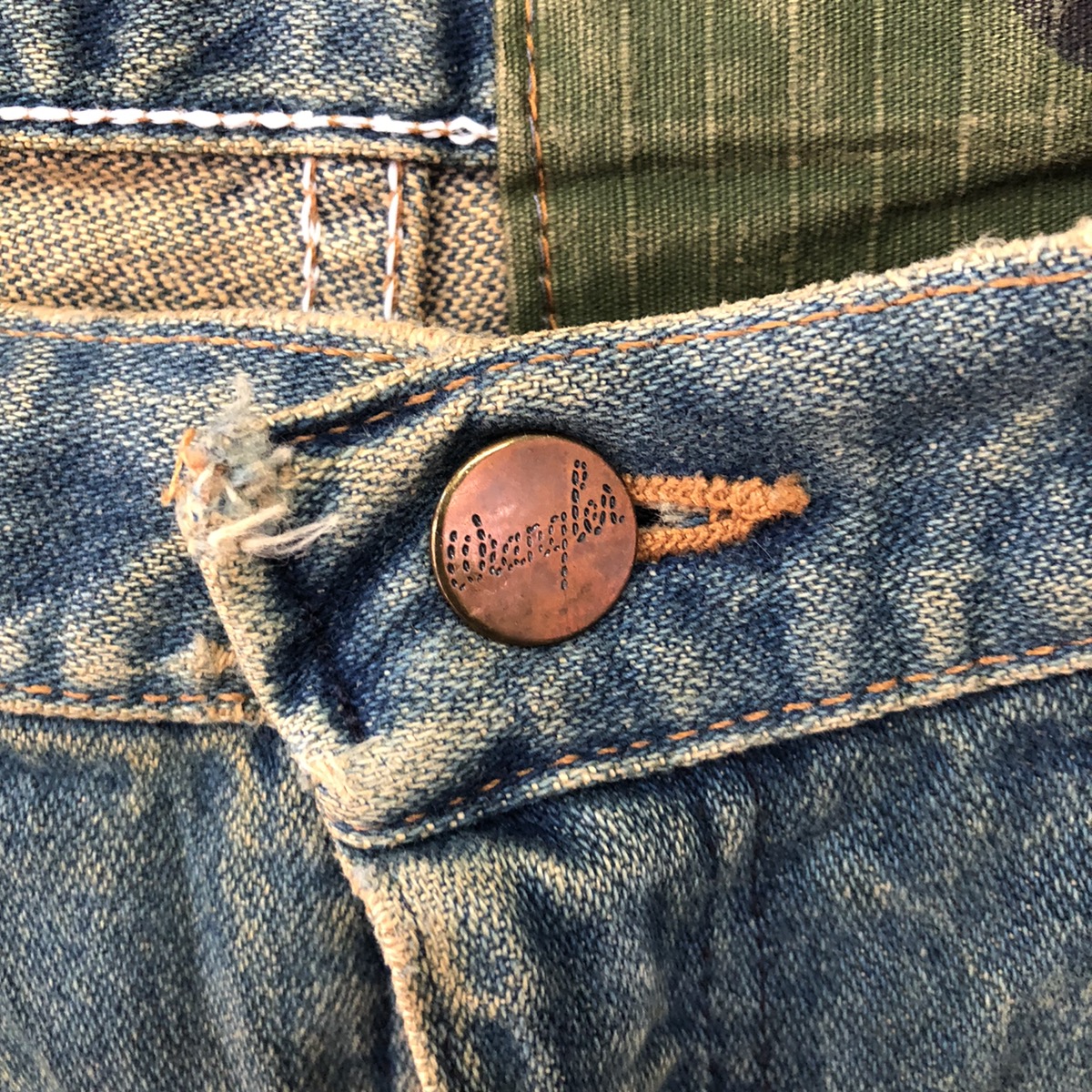 Custom - 🔥Wrangler distressed denim custom military camo label - 9