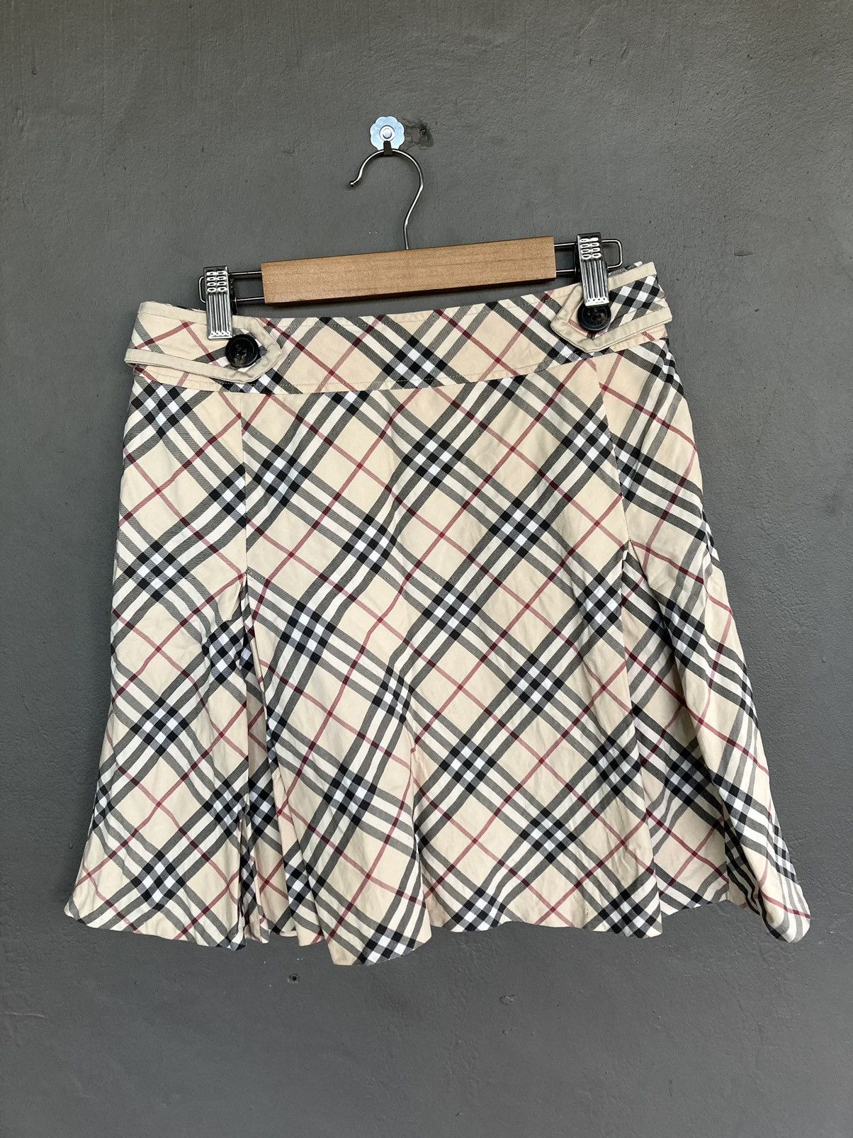 Vintage Burberry Plaid High waist Skirt - 5