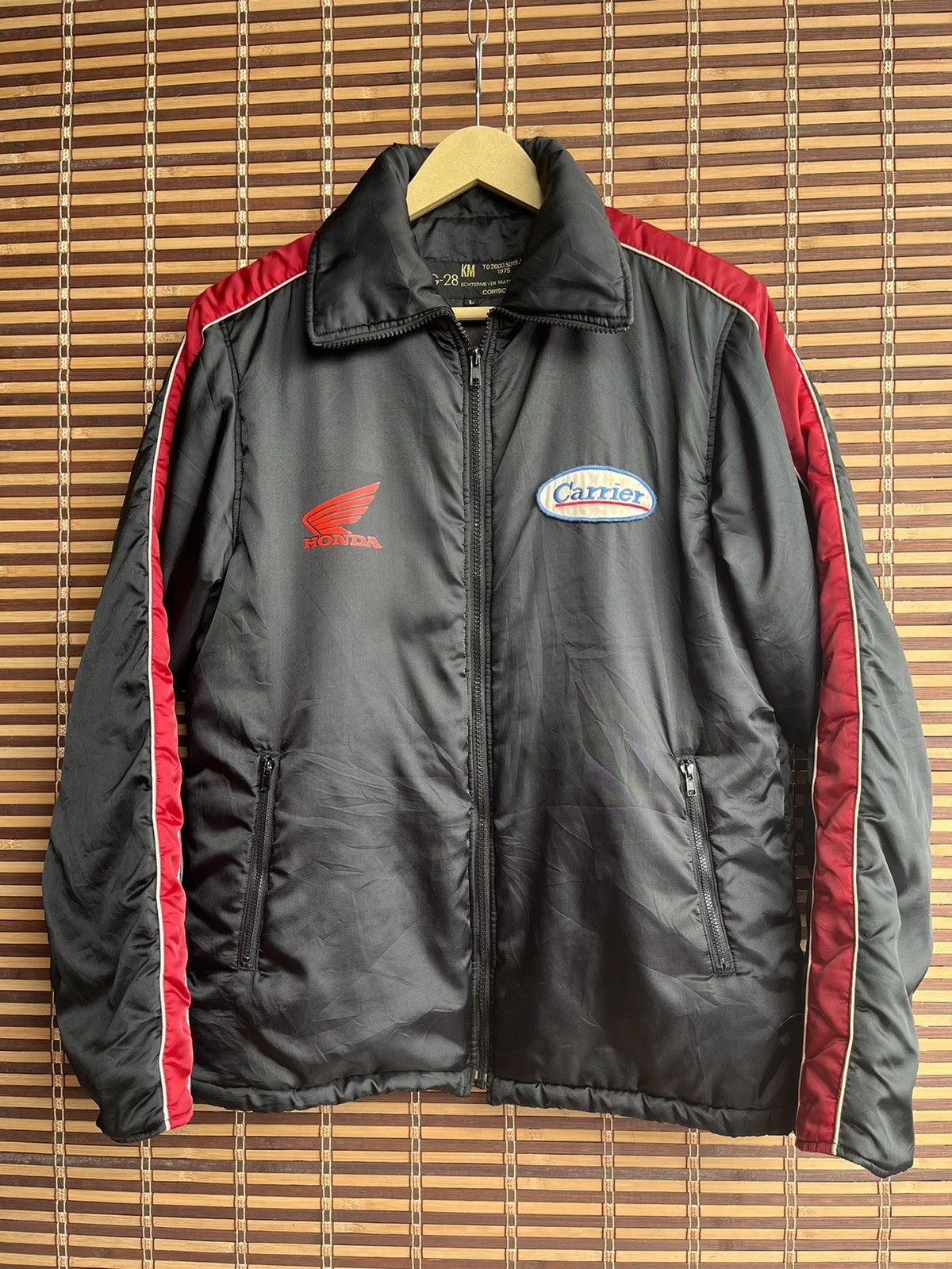 Vintage Carrier With Honda Logo Light Sweater Jacket Japan - 2