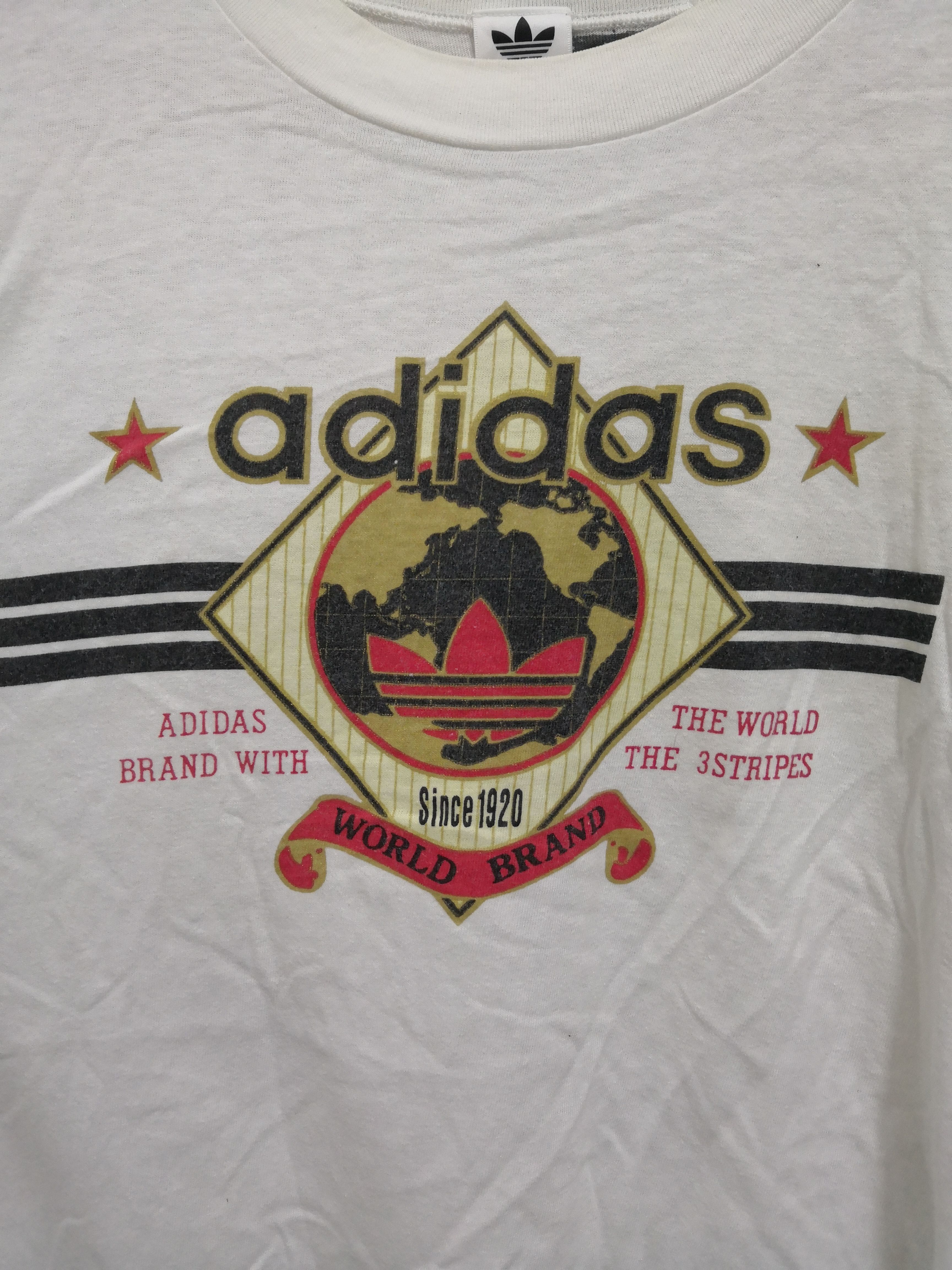 Rare Design Vintage Adidas Overprint T-shirt - 3