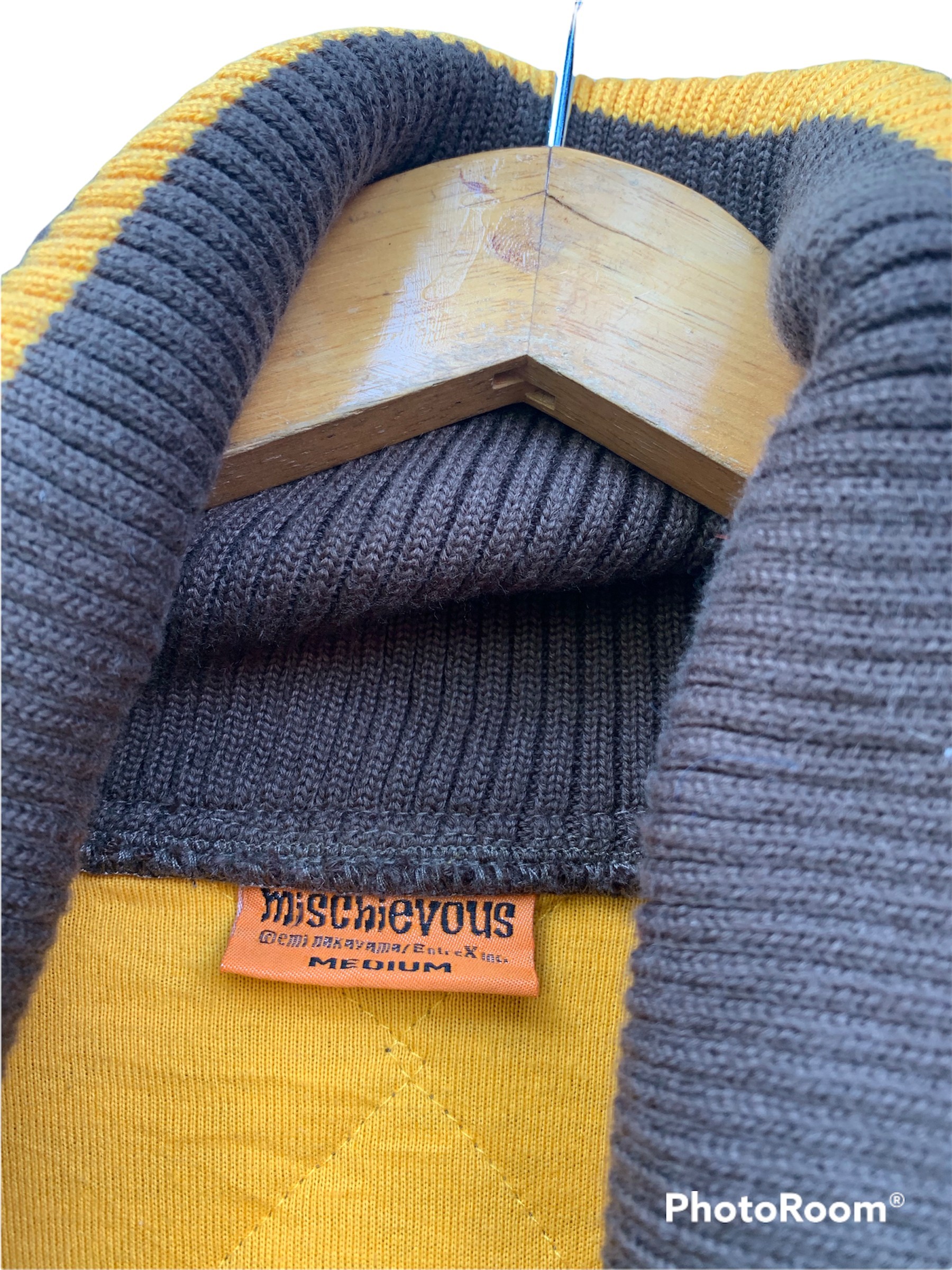 Vintage - Vintage Mischievous Big Collar Quilted Jacket - 6