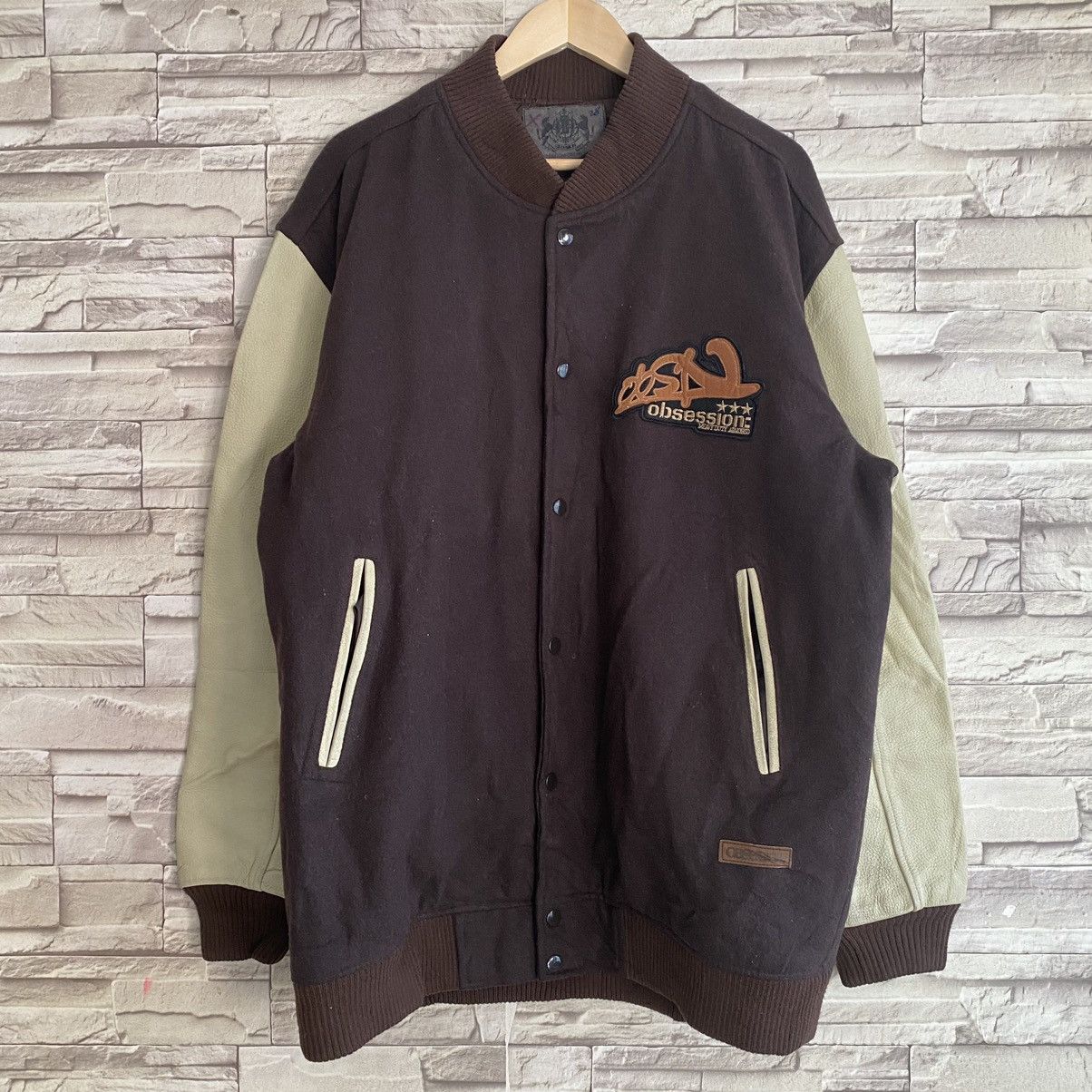 Japanese Brand OBSESSION Varsity Leather Jacket - 20