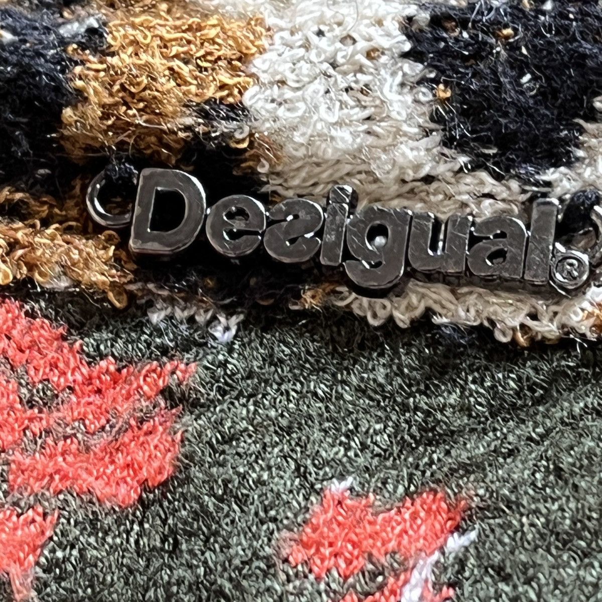 Designer - Italian Desigual Wool Knitwear Sweater Icon Patches - 10